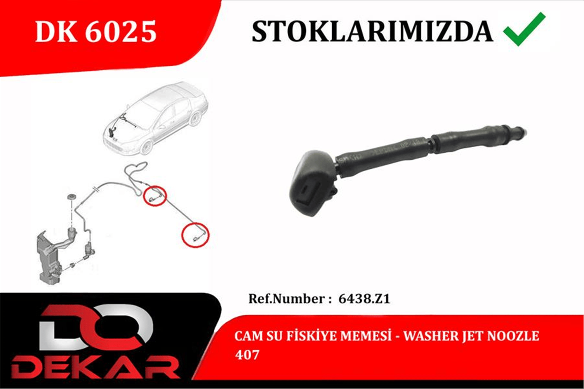 CAM SU FISKIYE MEMESI PEUGEOT P407 04>10