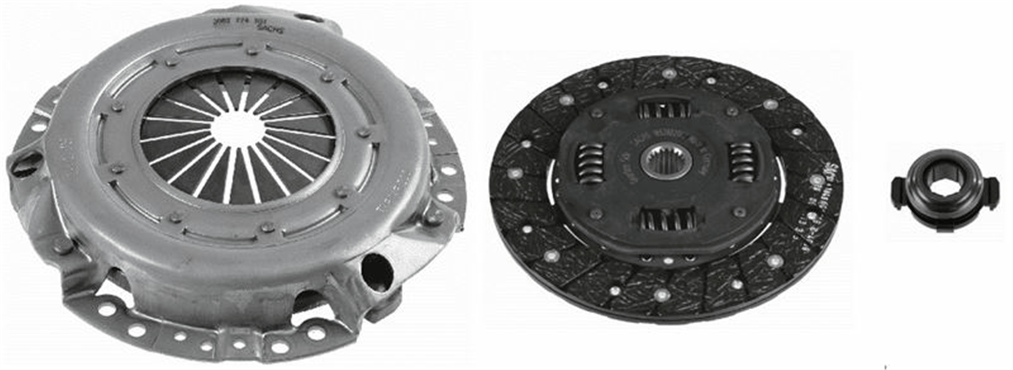 DEBRİYAJ SETİ PARTNER-P205-P306-P405-P406-BERLINGO-XSARA-ZX 1.9 D <98 XUD9A-MEK-BE3/5