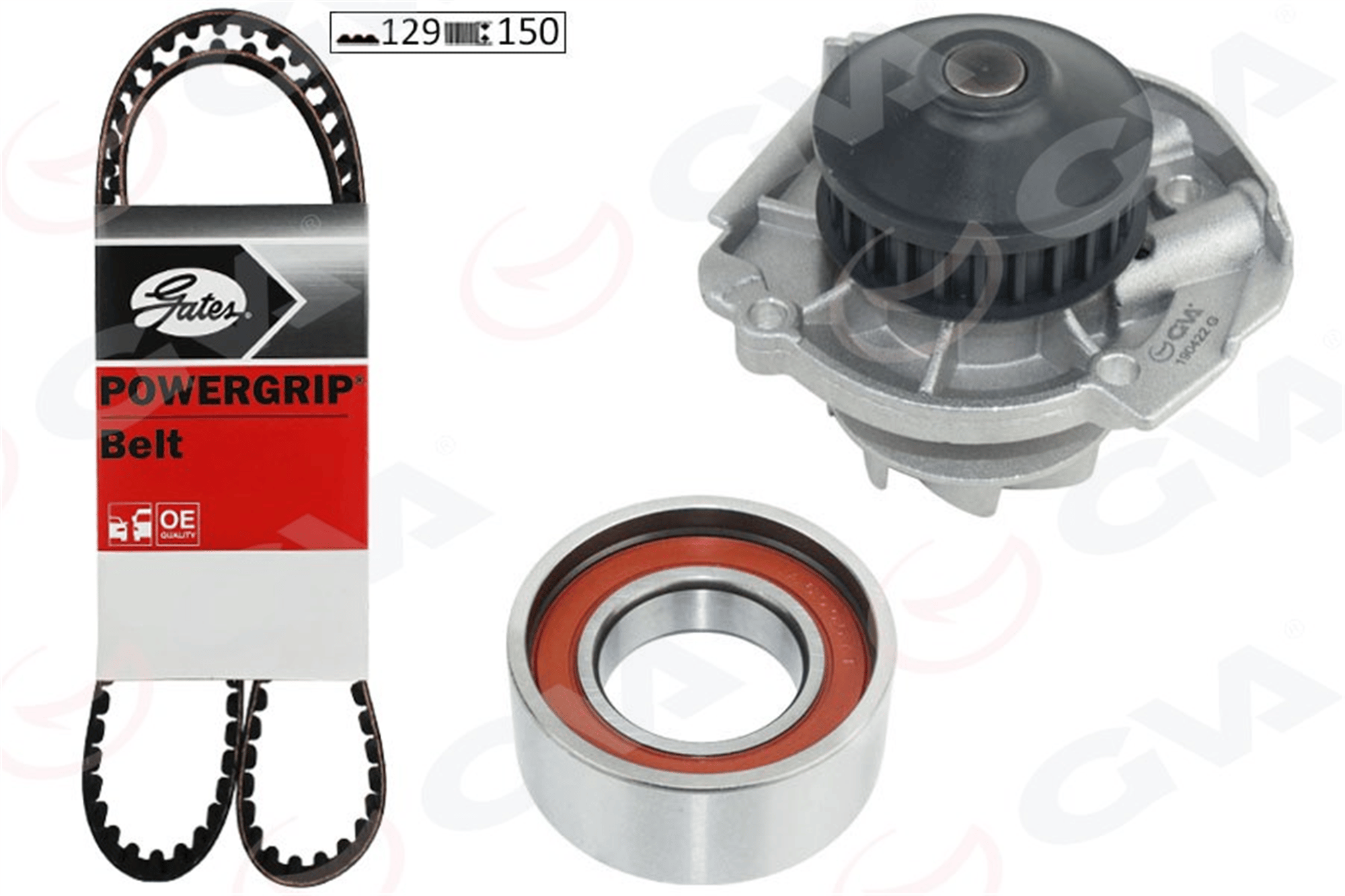 DEVİRDAİMLİ EKSANTRİK GERGİ KİTİ 129x150 DOBLO 01> PALIO 98> PANDA 94>99 PUNTO 94>99 ALBEA 98> 1.2