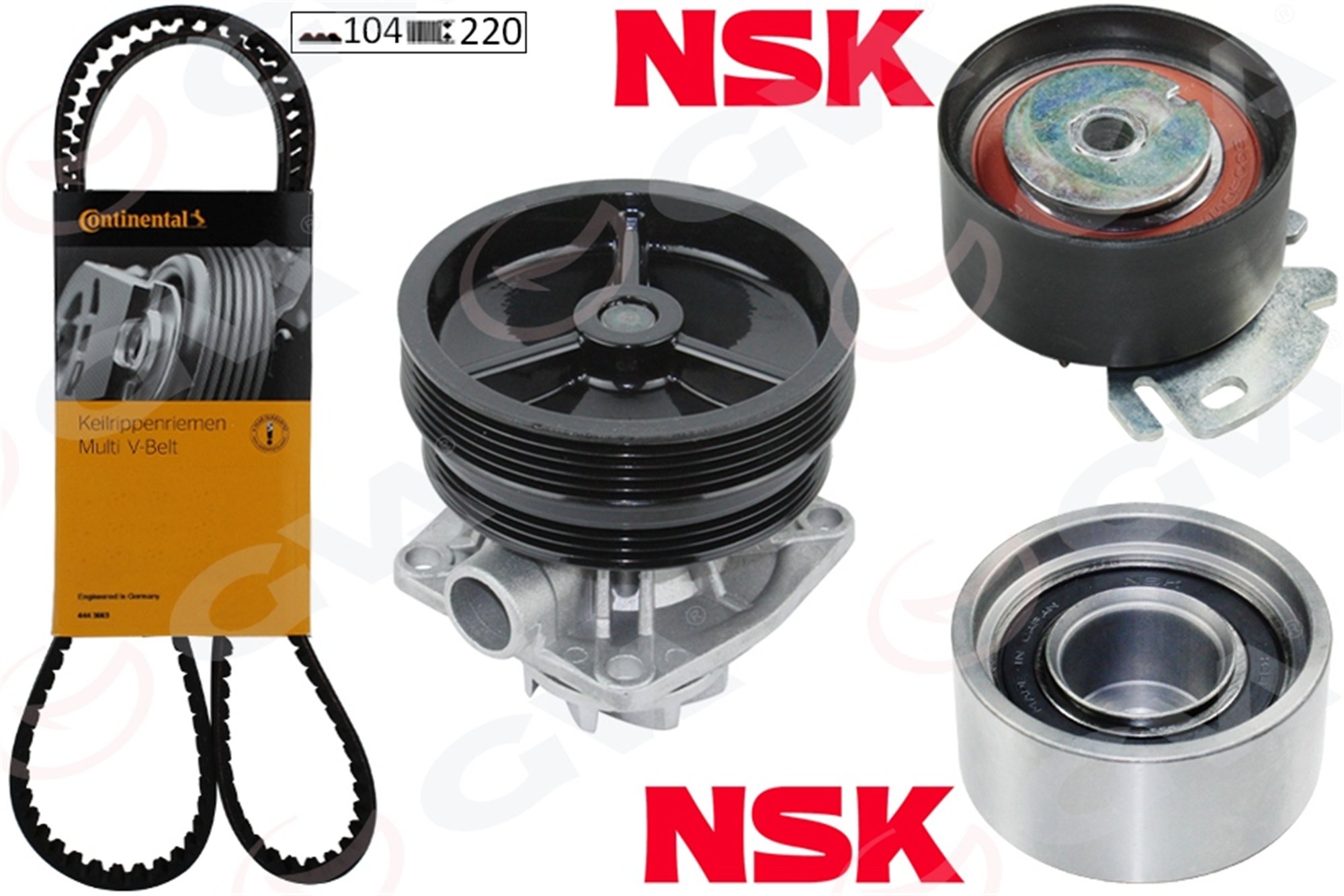 DEVİRDAİMLİ EKSANTRİK GERGİ KİTİ 158x254 BRAVA 95-01 -DOBLO 01- -PALIO-ALBEA 96- -MAREA 97-02 1.6