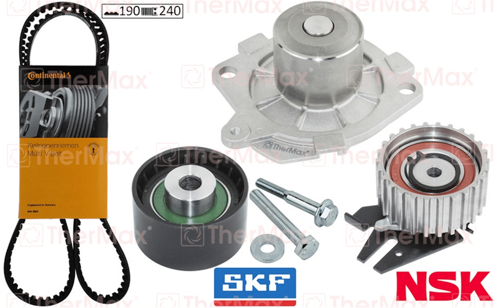 DEVİRDAİMLİ EKSANTRİK GERGİ KİTİ 190x240 DOBLO-BRAVO-BRAVA 1.9D-1.9JTD-ASTRA H-VECTRA C T