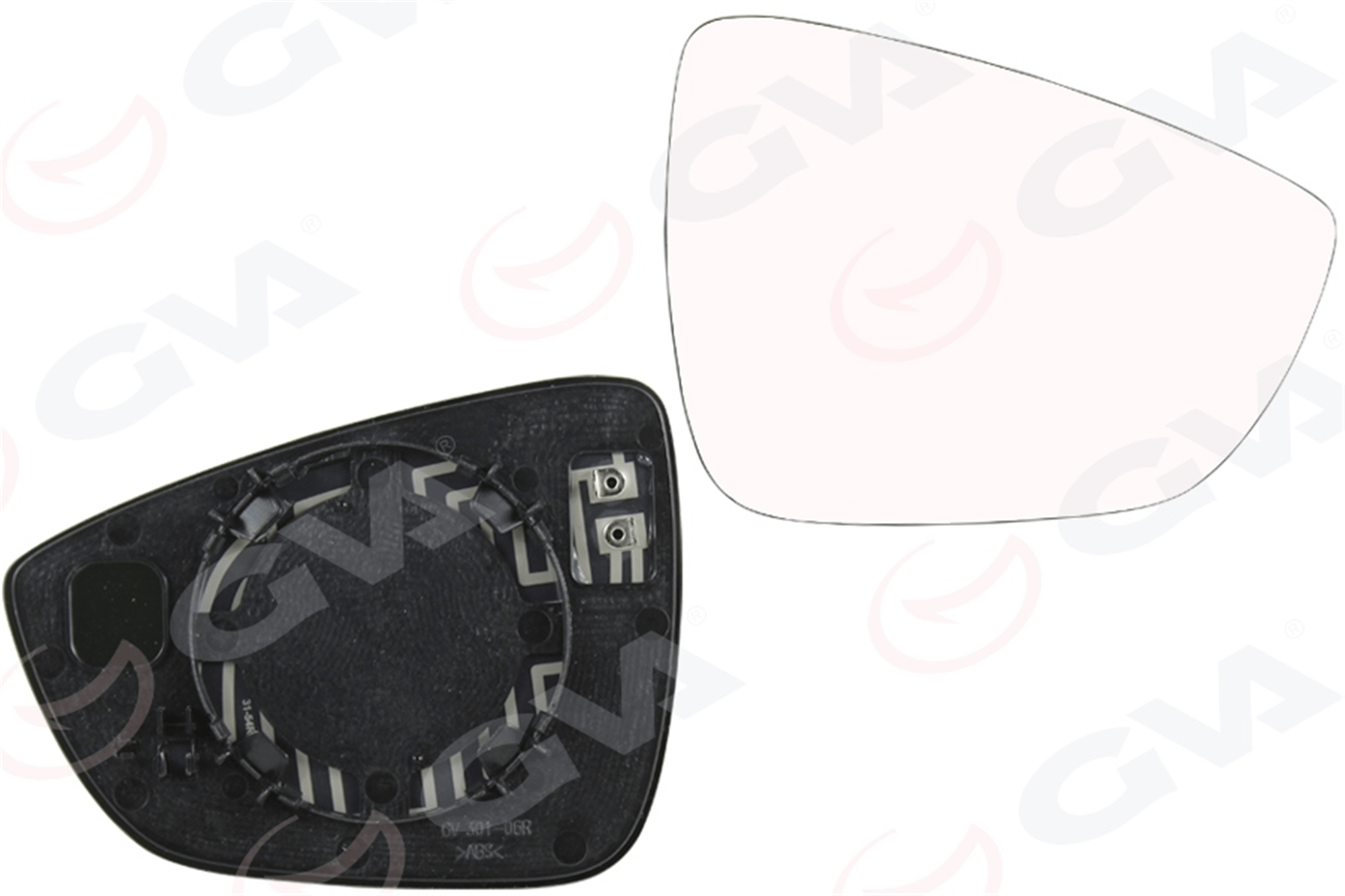 DIŞ DİKİZ AYNA CAMI SAĞ FOCUS IV 18>