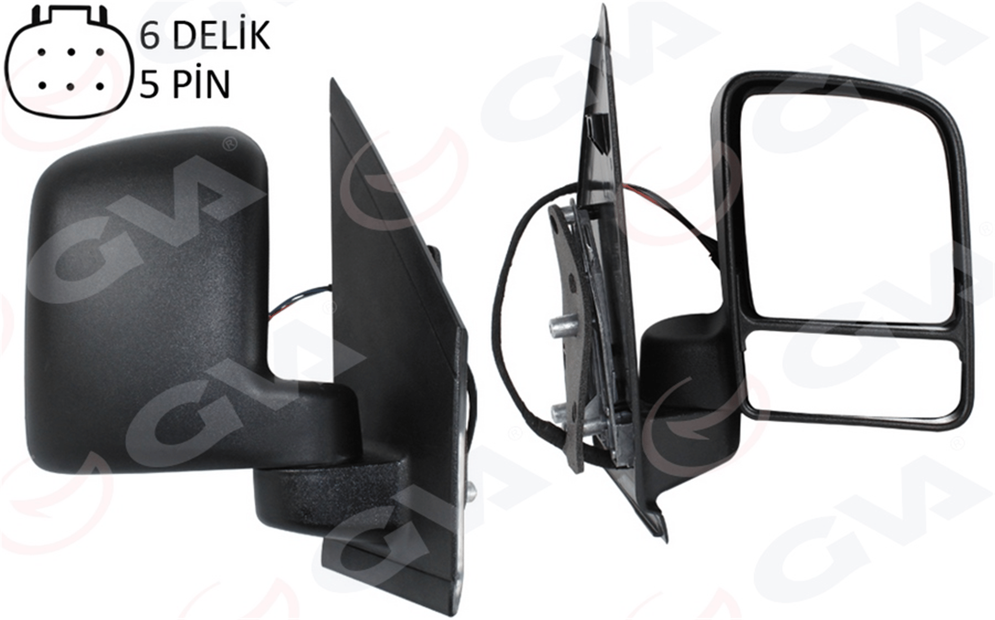 DIŞ DİKİZ AYNASI SAĞ FORD CONNECT 02> ELEKTRİKLİ