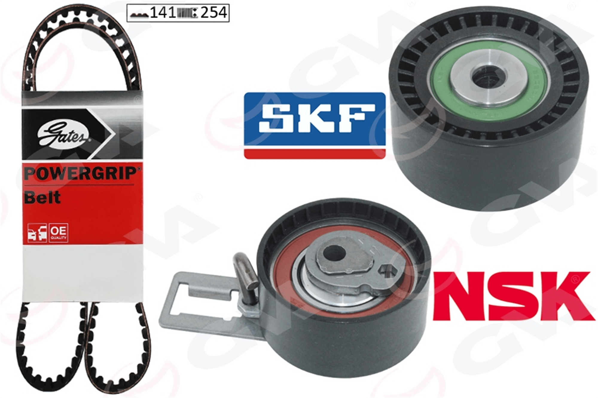 EKSANTRİK GERGİ KİTİ 141 DİŞ P207--P208-P301-P308-P508-P2008-P3008-P5008 08> PARTNER-BERLINGO-RIFT ER-JUMPY-C5-C4-DS4-C3-DS3-DS5-C-ELYSEE 1.6 HDI DV6C DV6DTED- FOCUS III 1.6 TDCİ 11>COURİER 1.5 TDCİ
