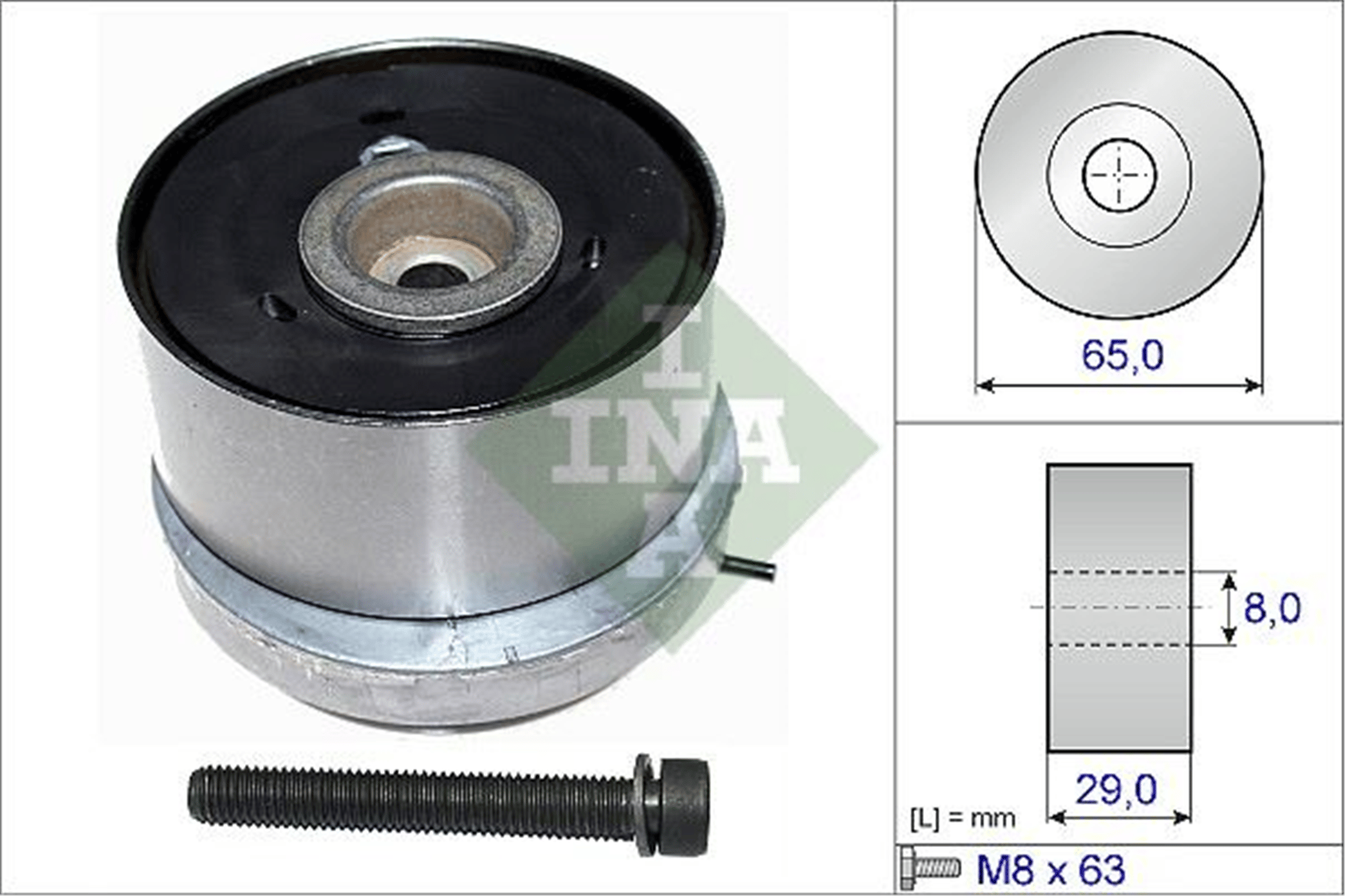 EKSANTRİK GERGİ RULMANI ASTRA G-ASTRA H-J-VECTRA C-INSIGNIA-MERIVA-ZAFIRA 1.6-1.6T-1.8 16V Z16XEP-XER-A16LET-XER-B16XER 55555653-55560082-5636451-563631