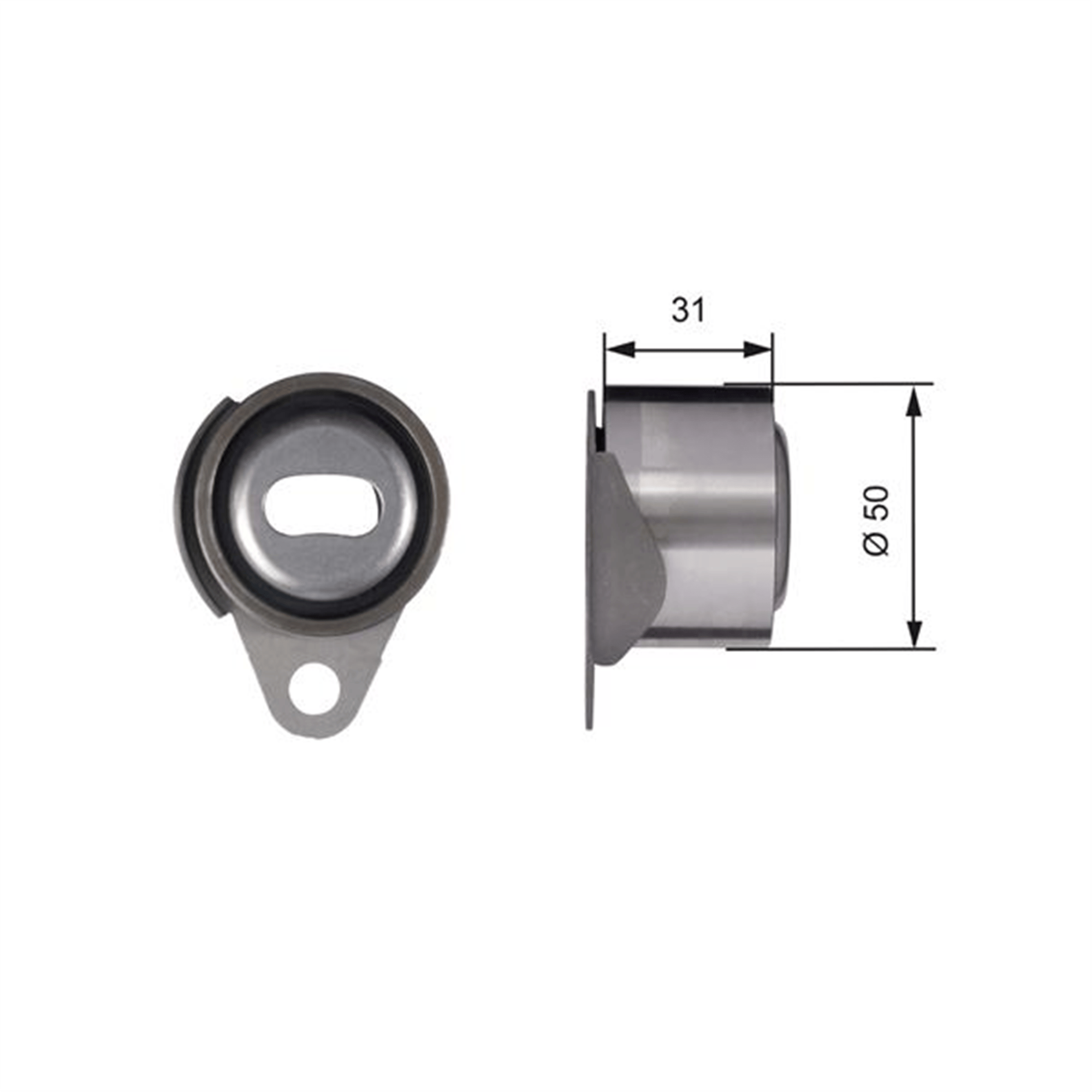 EKSANTRİK GERGİ RULMANI KÜÇÜK CLIO-ESPACE-KANGOO-LAGUNA-MEGANE-MASTER-R9-R11-R19-R21 1.7-1.8 1.9 DTI -2.0