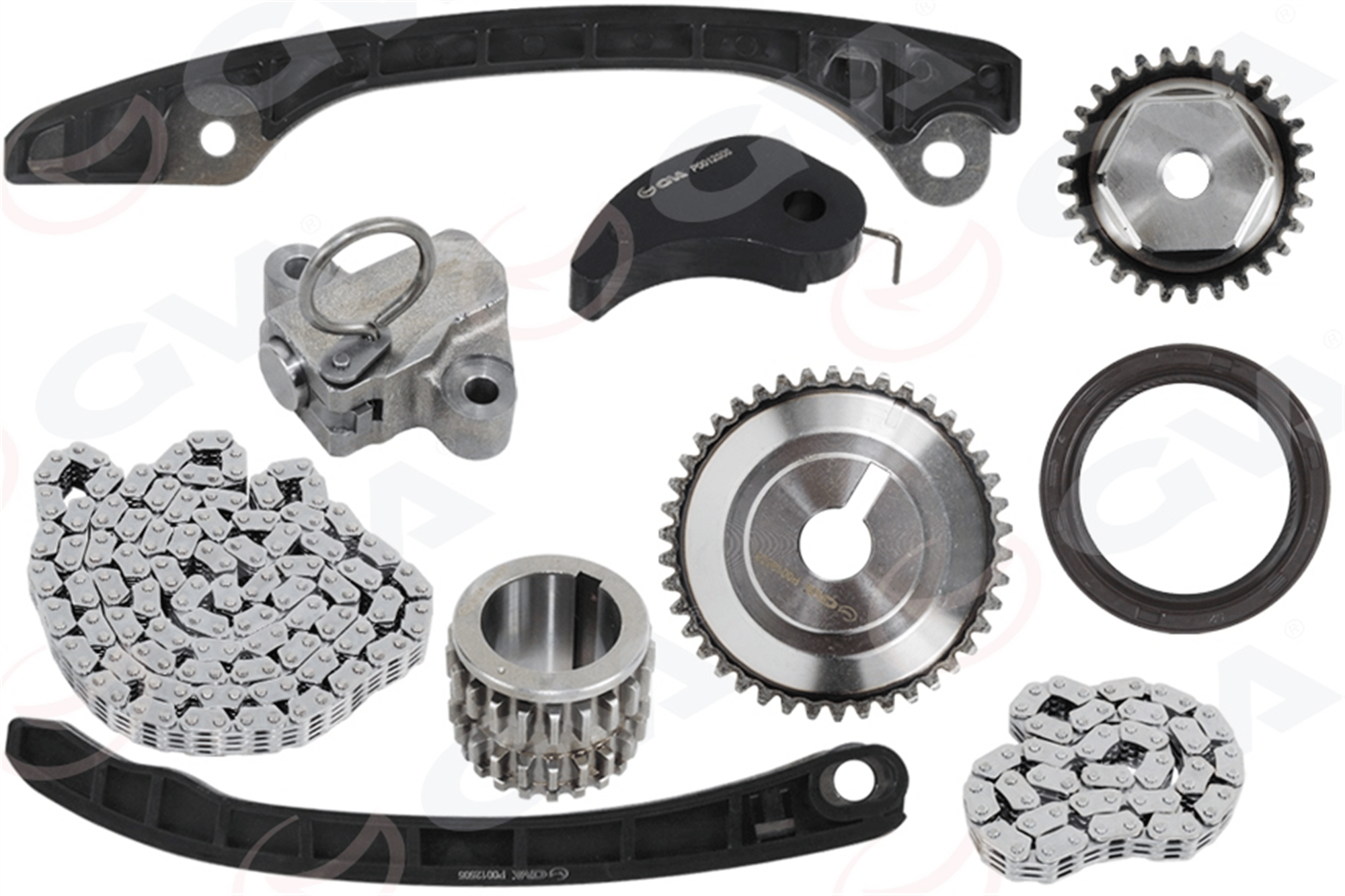 EKSANTRİK ZİNCİR SETİ NISSAN JUKE 1.6L HR16DE 4 enjektörlü F15E 06-> / NOTE 1.6L HR16DE 06-> / QAS HQAI 1.6L HR16DE J10 06-13 10 PARÇA