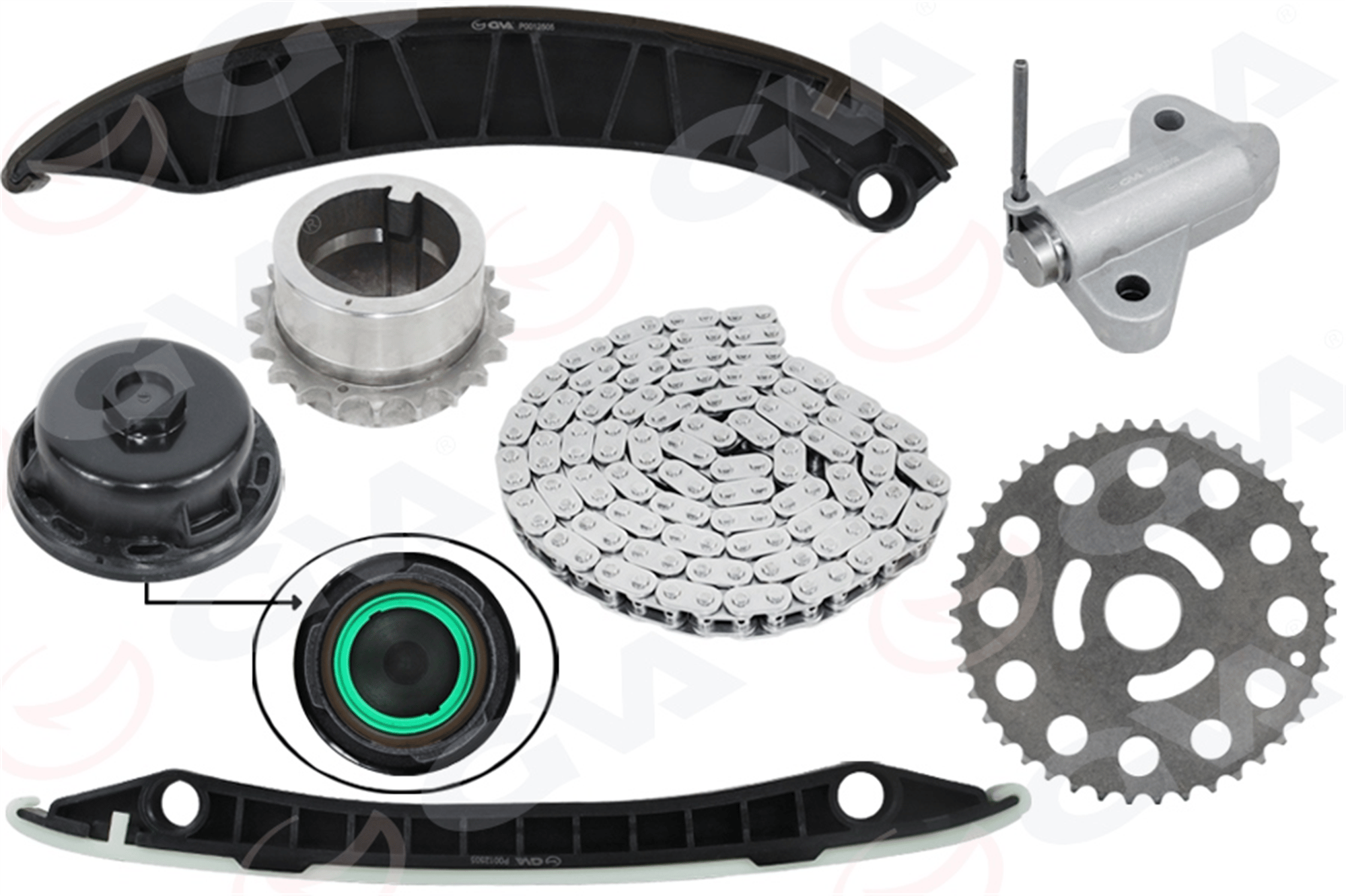 EKSANTRİK ZİNCİR SETİ OPEL MOVANO B 10> RENAULT MASTER III 10> 2.3 DCİ-CDTI M9T / NISSAN NAVARA 2.3 L YS23 D23 15-> 1302800Q1F 56 BAKLA