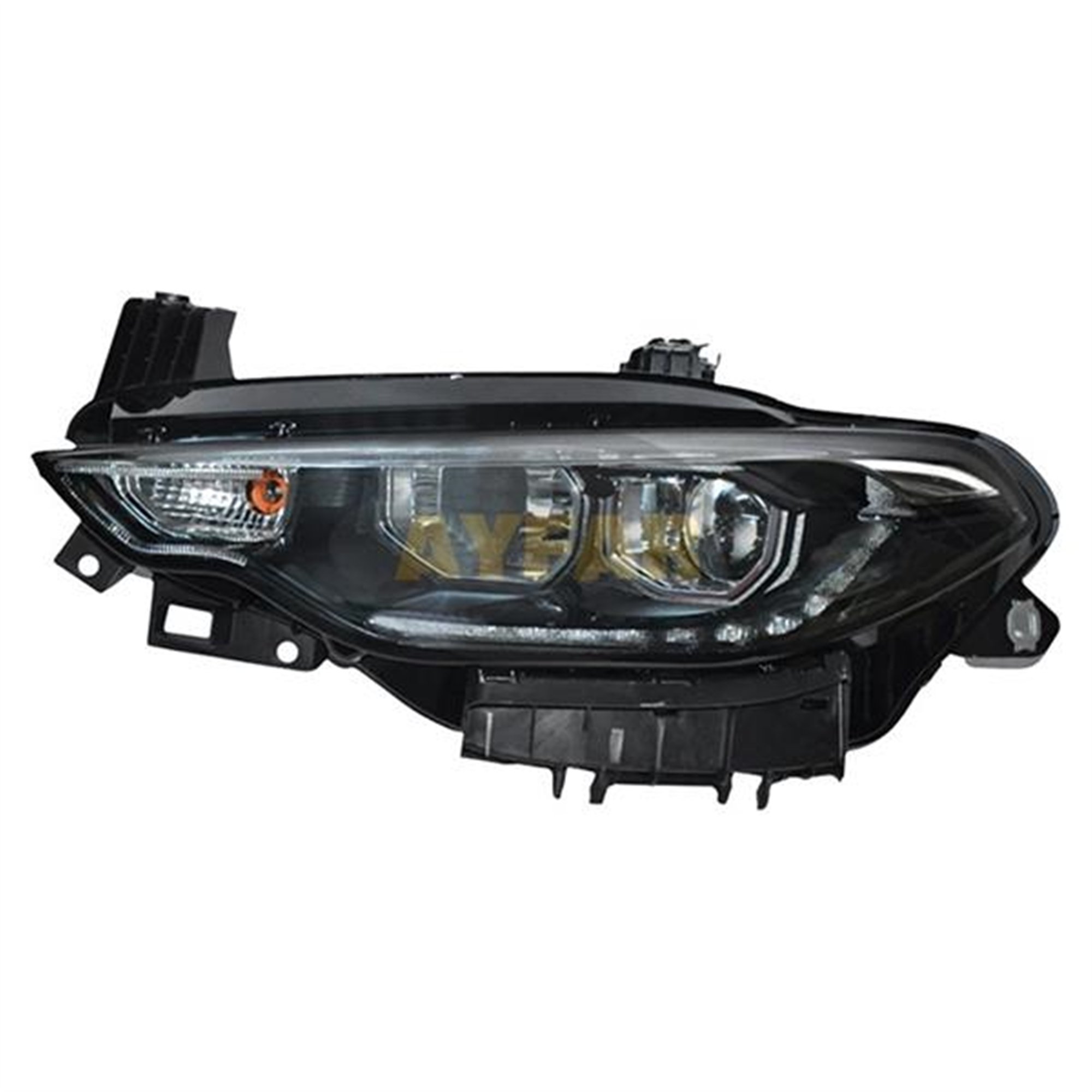 FAR MOTORLU SAĞ KROM ÇITALI - LED DRL PARK FIAT EGEA 16>20