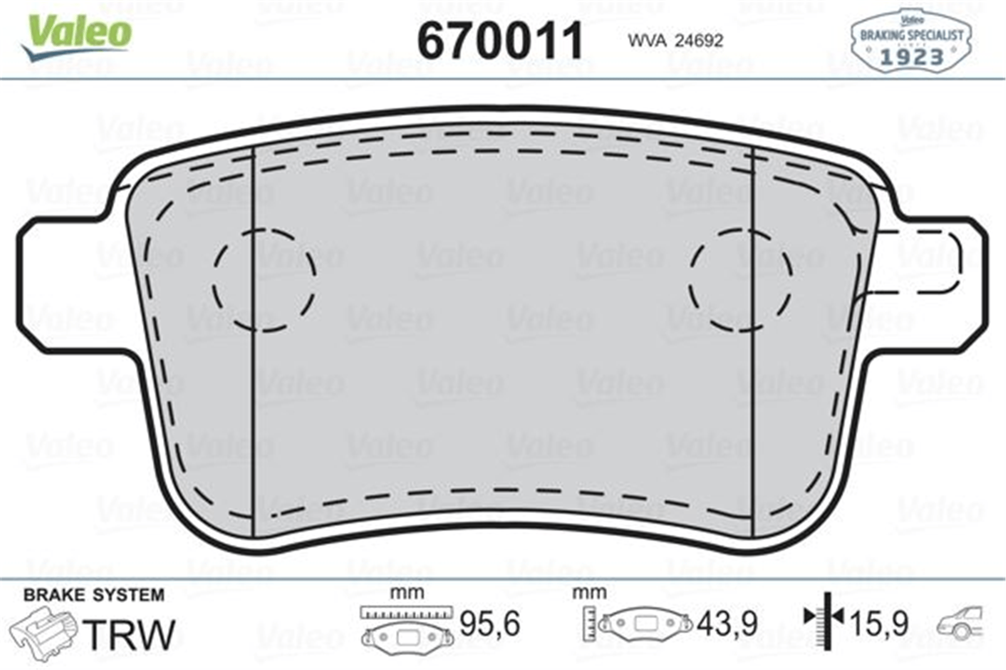 FREN BALATASI ARKA MERCEDES CITAN W415 12> . RENAULT KANGOO II 09>