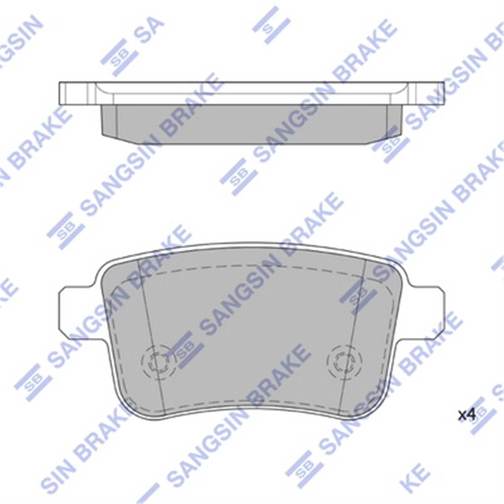 FREN BALATASI ARKA MERCEDES CITAN W415 12> . RENAULT KANGOO II 09>