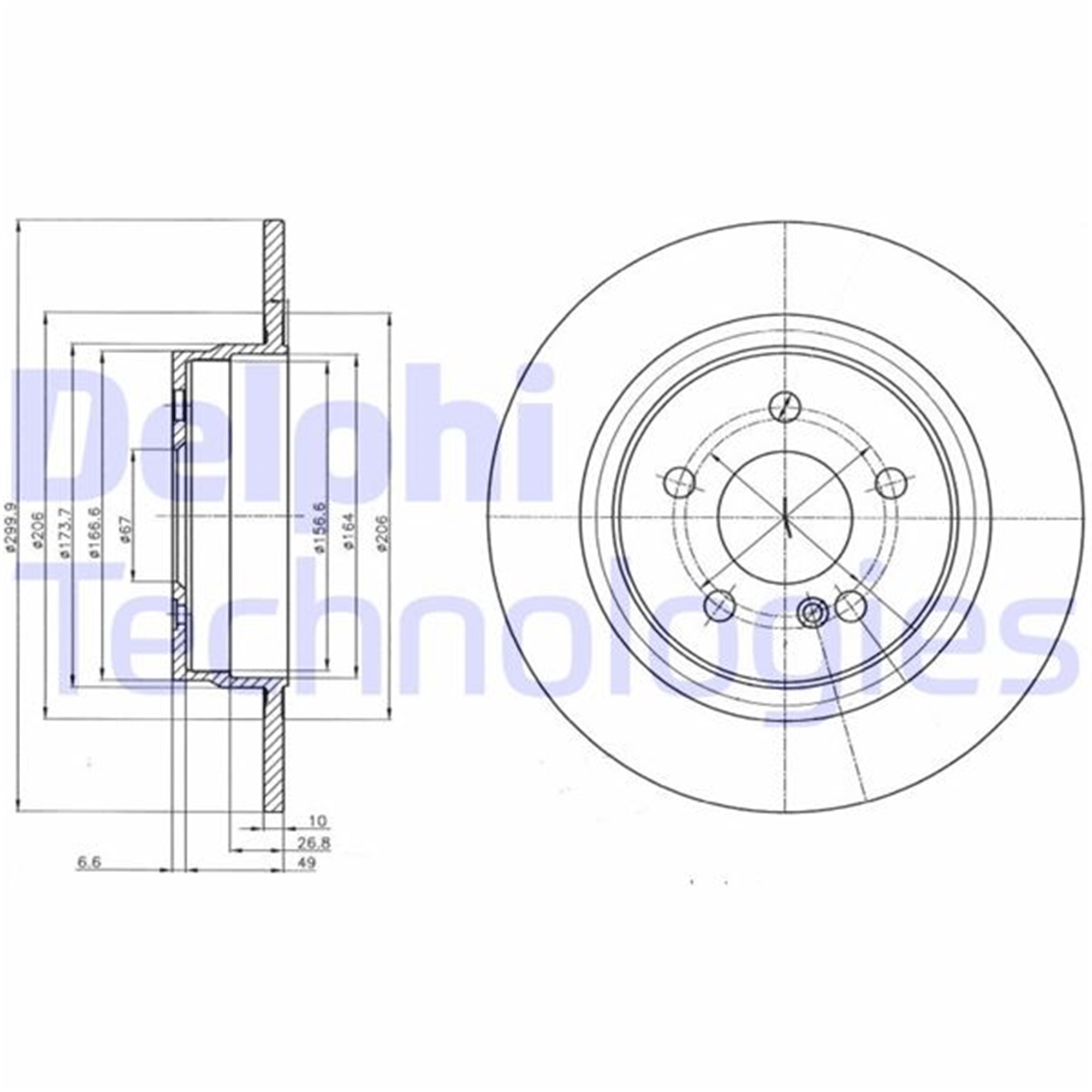 FREN DISKI ARKA MERCEDES W204 S204 C204 C207 A207