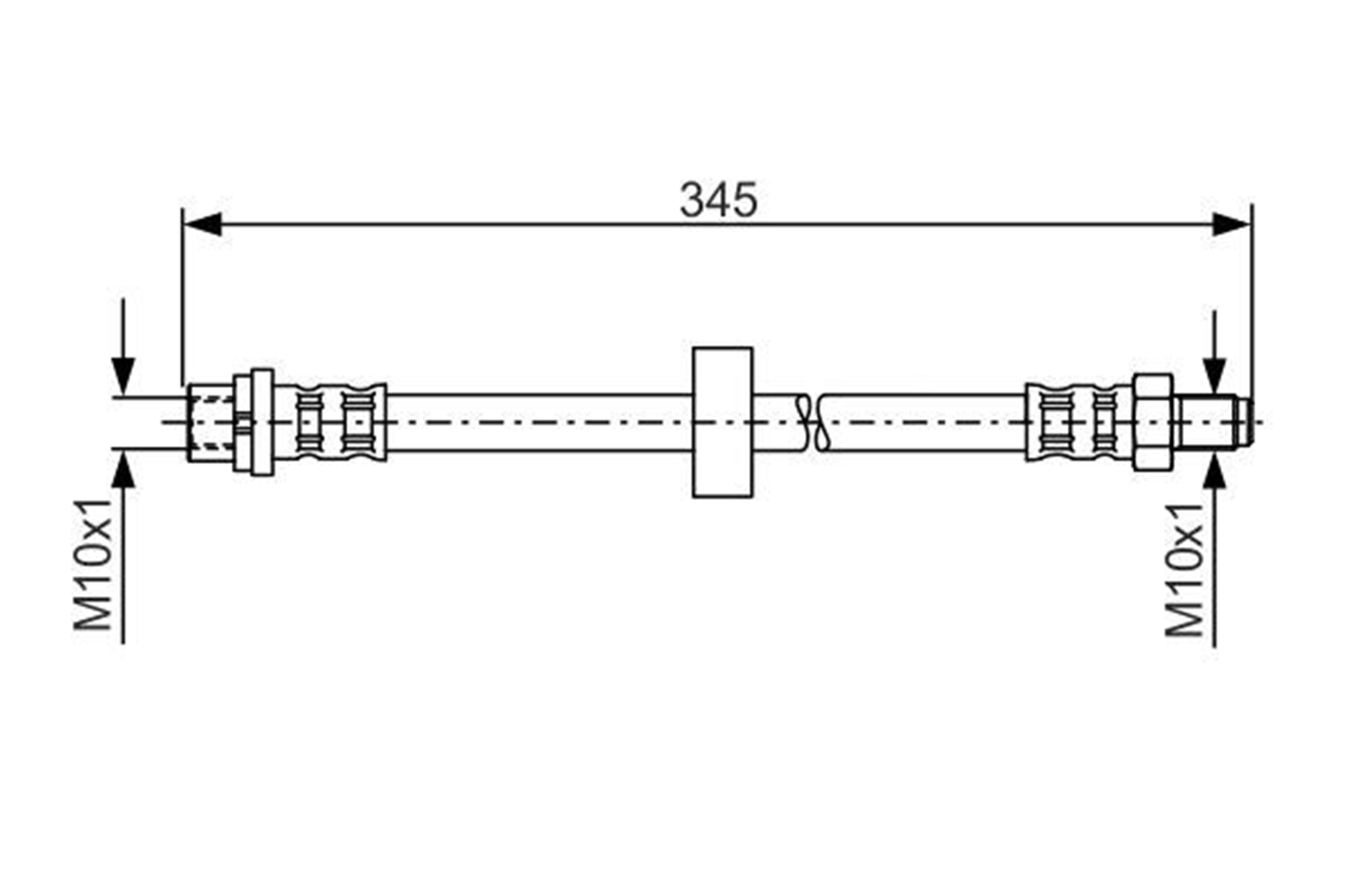 FREN HORTUMU ARKA FORD CONNECT 02> UZUNLUK: 320mm