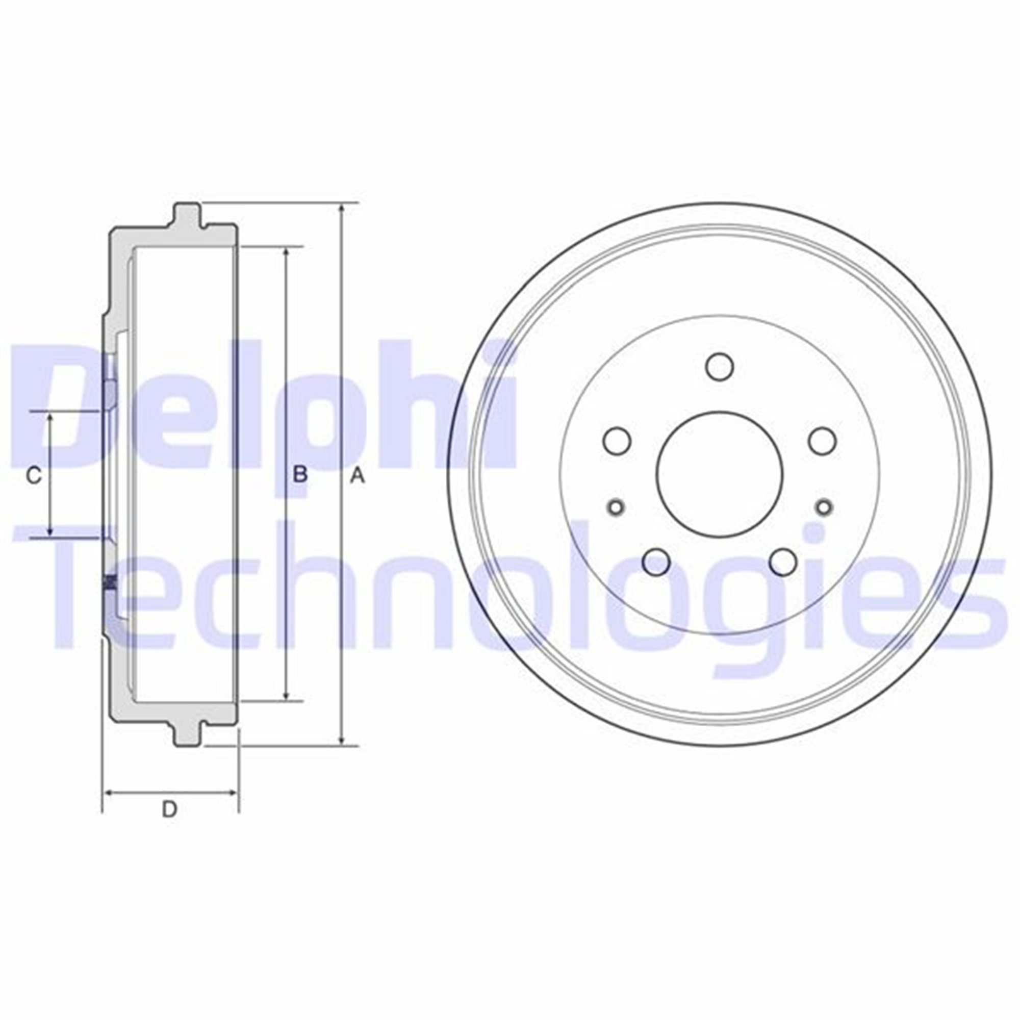 FREN KAMPANASI ARKA FORD B-MAX 12> TOURNEO-TRANSİT COURİER 14>24 Dış: 271mm/ iç: 228mm