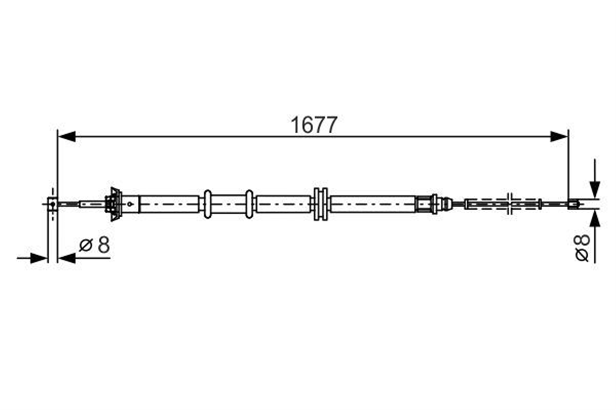 FREN TELİ. 1677 MM
