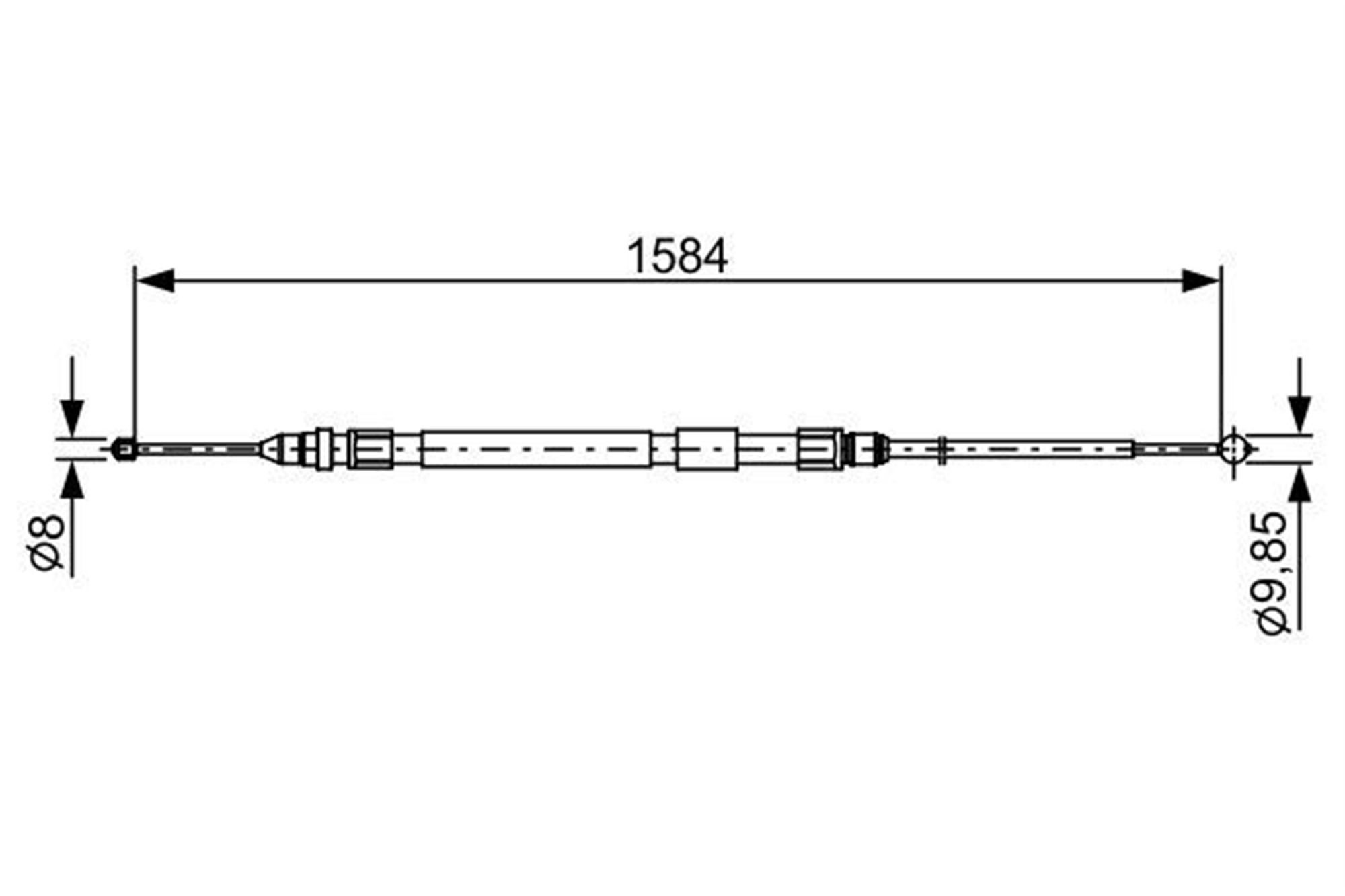 FREN TELİ. 1584 MM