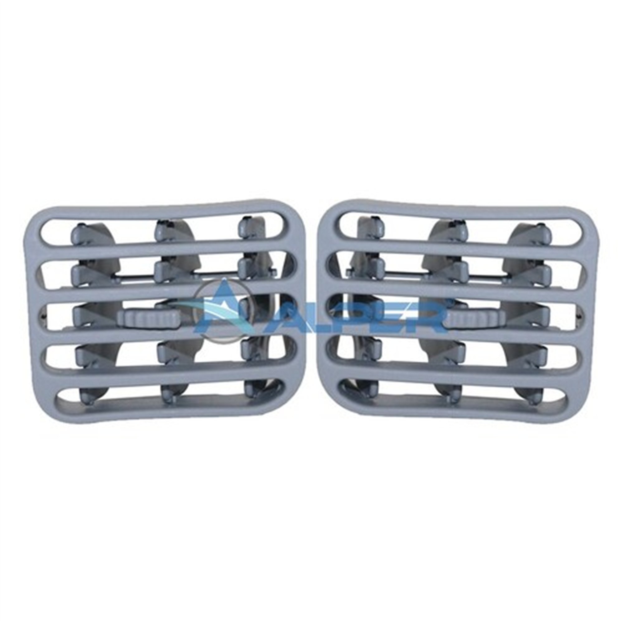 KALORİFER HAVALANDIRMA IZGARASI DİFÜZÖRÜ ORTA SAĞ-SOL SET GRİ