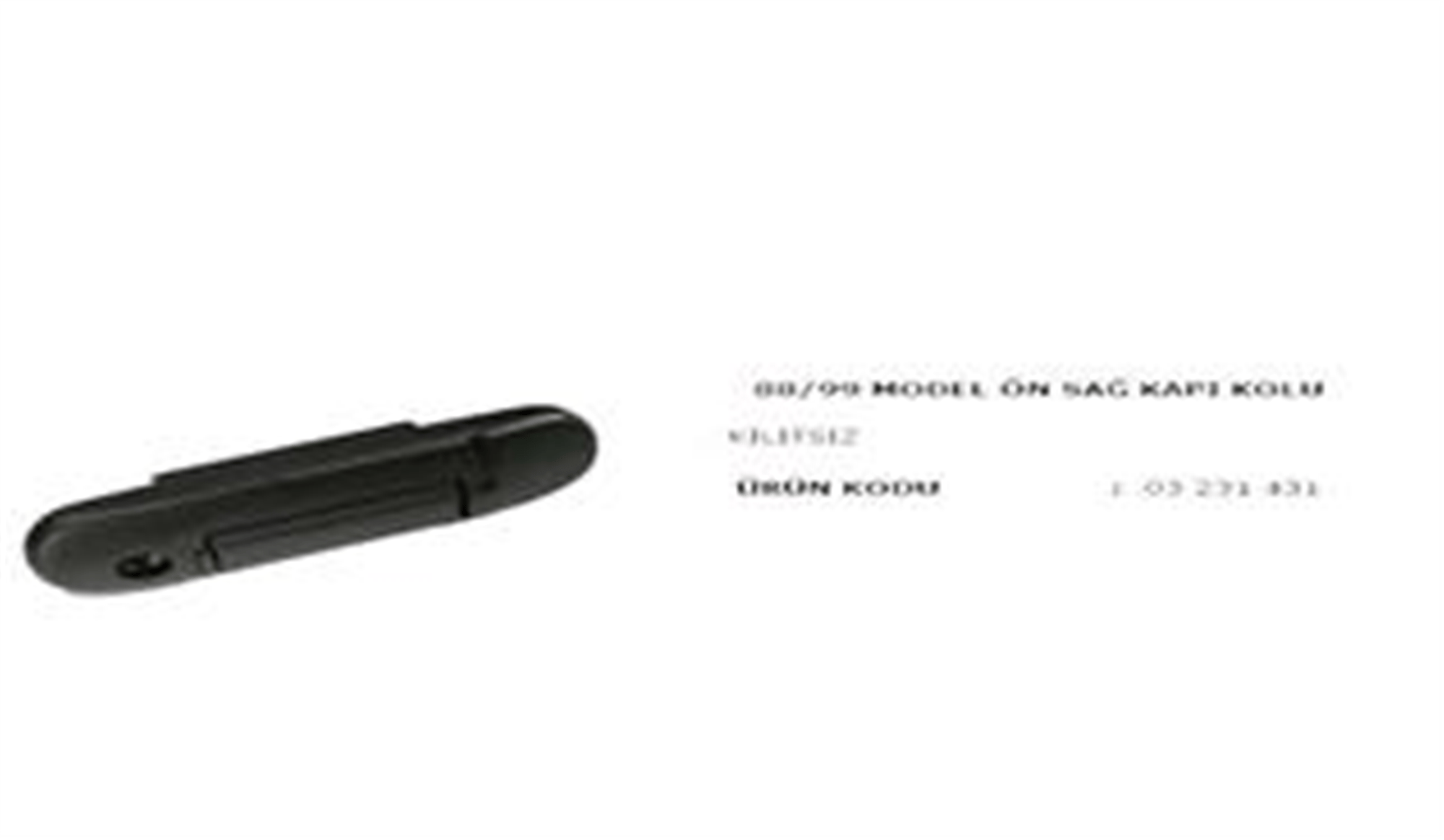 KAPI KOLU ÖN SAĞ KİLİTSİZ M131 88-97 YM