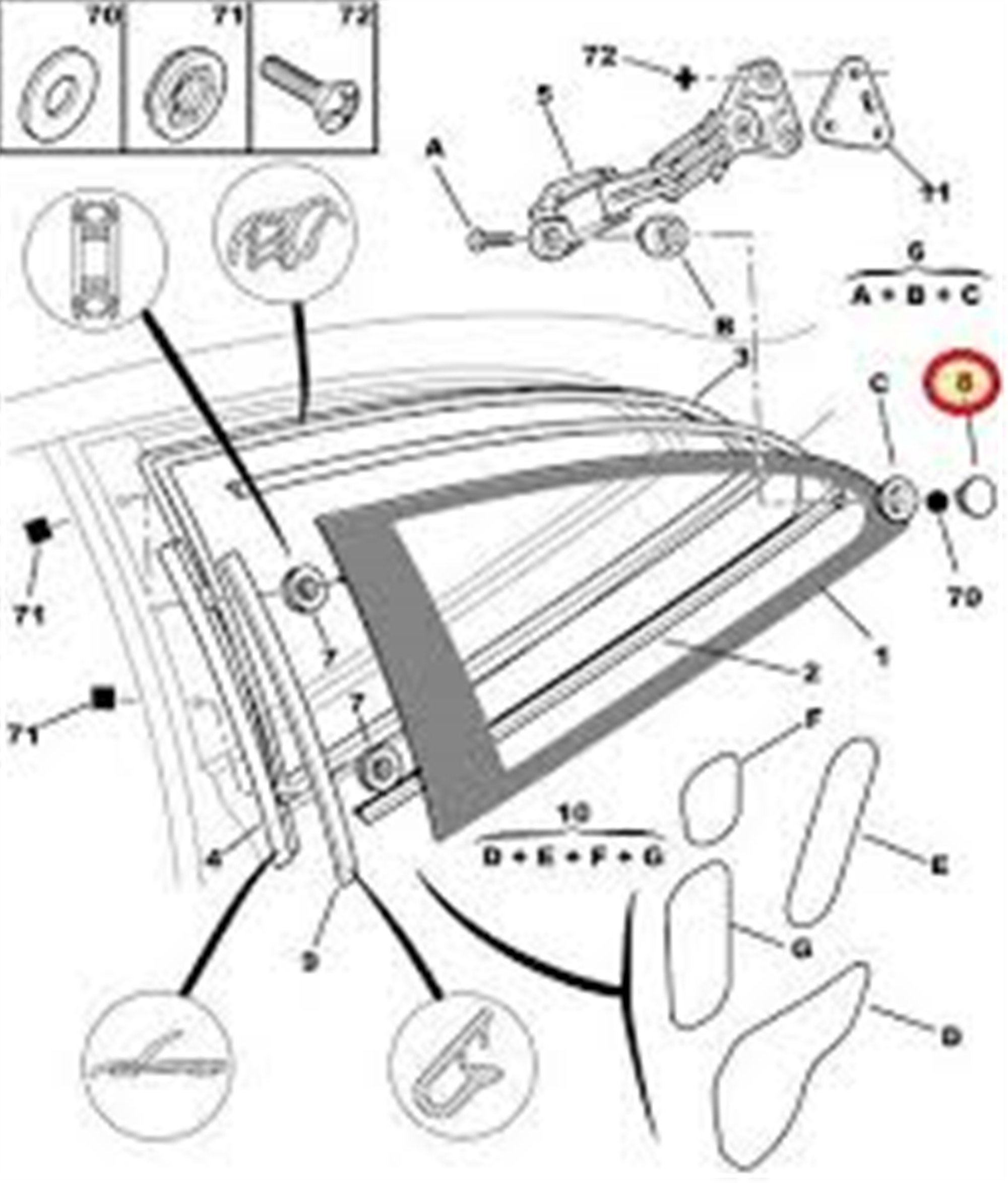 KELEBEK CAM BAGLANTI SOMUNU PARTNER II-BERLINGO II-PARTNER T