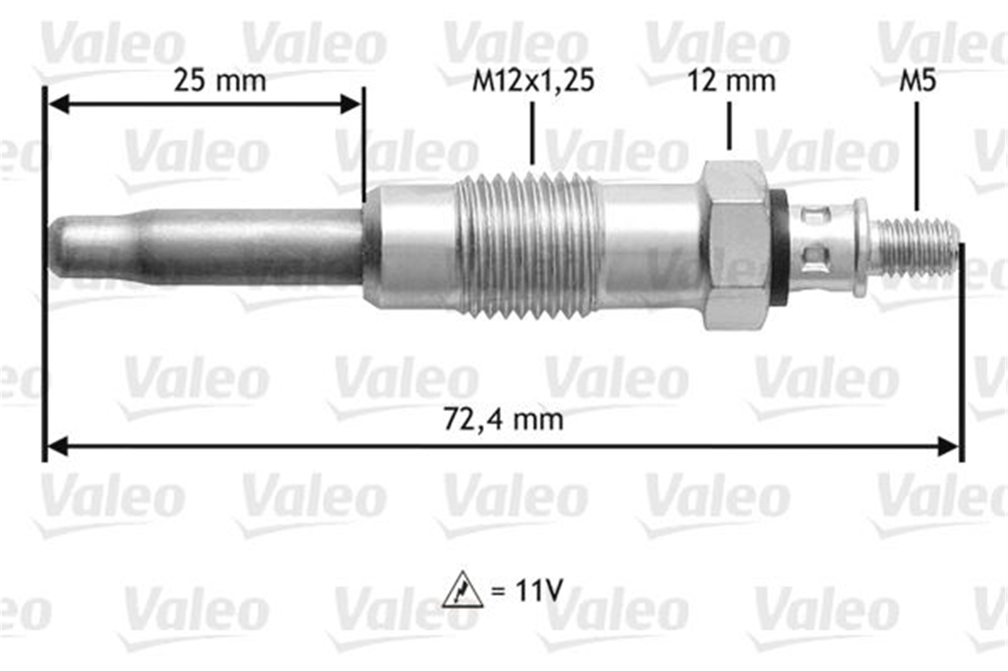 KIZDIRMA BUJİSİ 11V PARTNER-BERLINGO-P205-P206-P306-P405-P406-P605-P806-EXPERT-JUMPYXANTIA-XSARA-ZX 1.8-1.9 XUD7-XUD9 BOXER-JUMPER-DUCATO 1.9 ASTRA G-OMEGA B-FRONTERA A 1.7 VITARA-CLIO I-DOBLO-J9-MAST