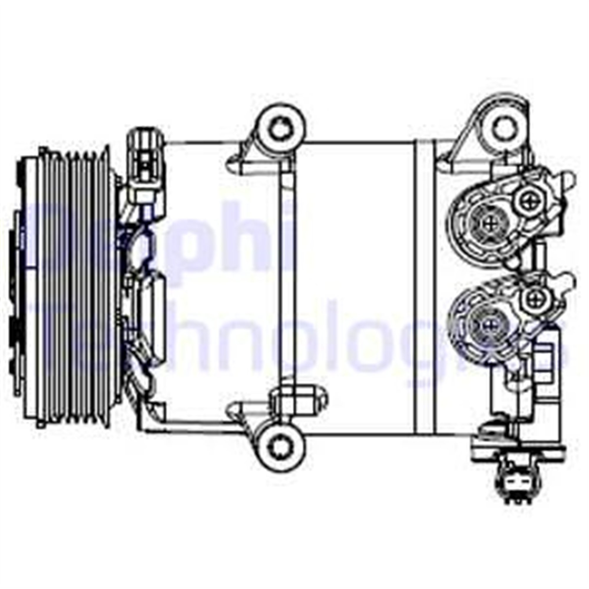 KLİMA KOMPRESÖRÜ FORD KUGA-CONNECT 13> 1.5-1.6 ECOBOOST KASNAK ÇAP: 108mm