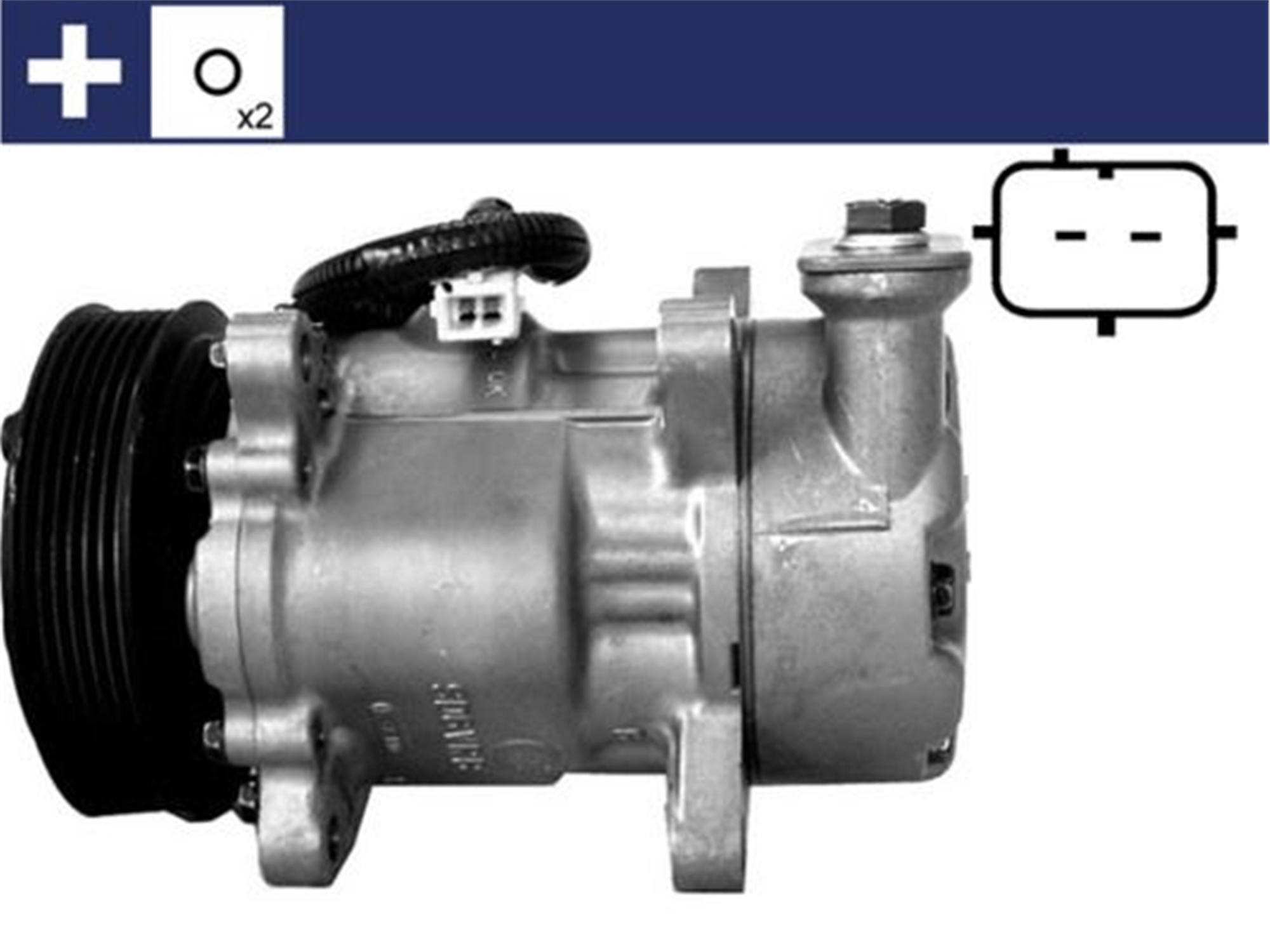 KLİMA KOMPRESÖRÜ PEUGEOT P206 98>09 1.1-1.4-1.6 CITROEN XSARA PİCASSO 99>10 1.6 TU5