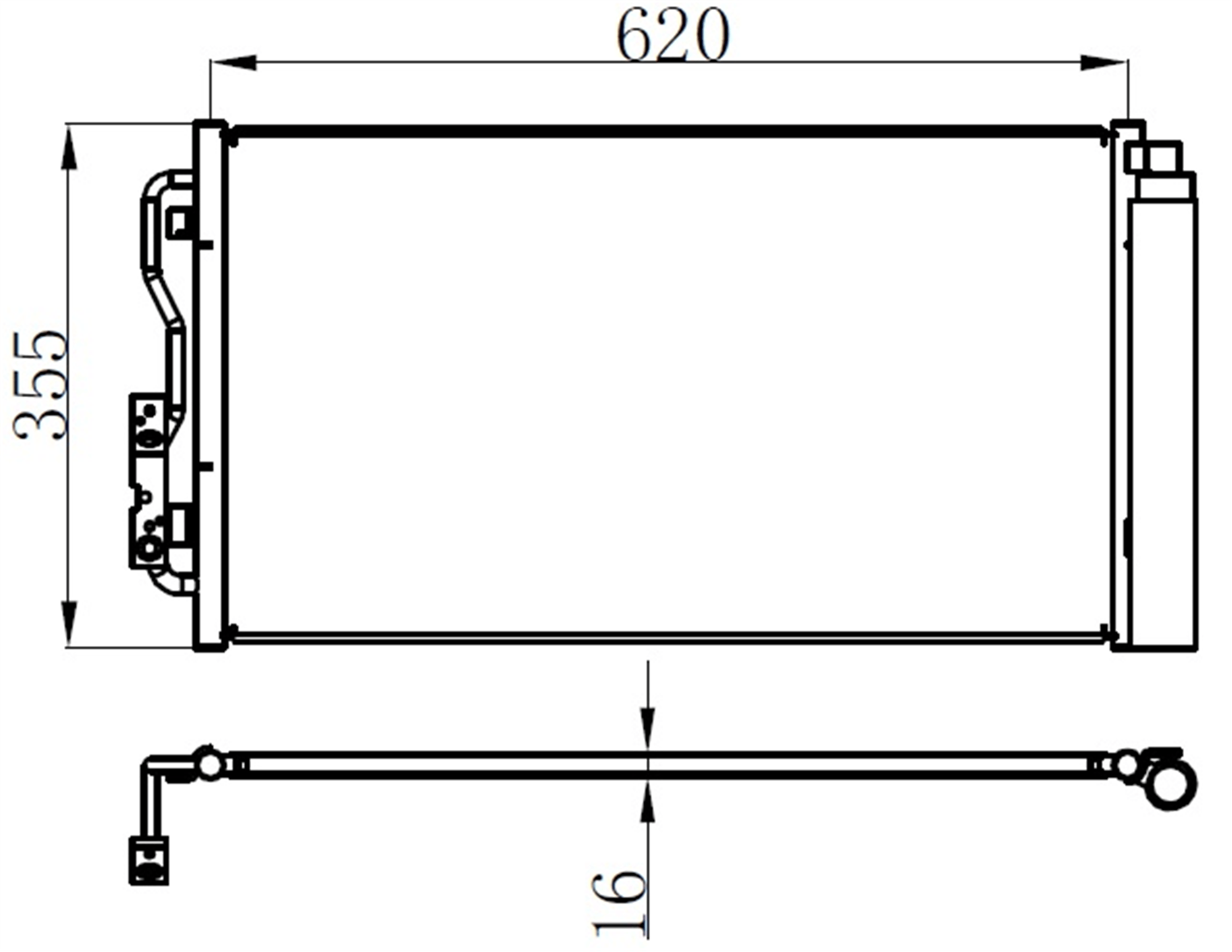 KLIMA RADYATORU BMW F20 F21 F22 F23 F87 F30 F31 F34 F35 F32 F33 F36