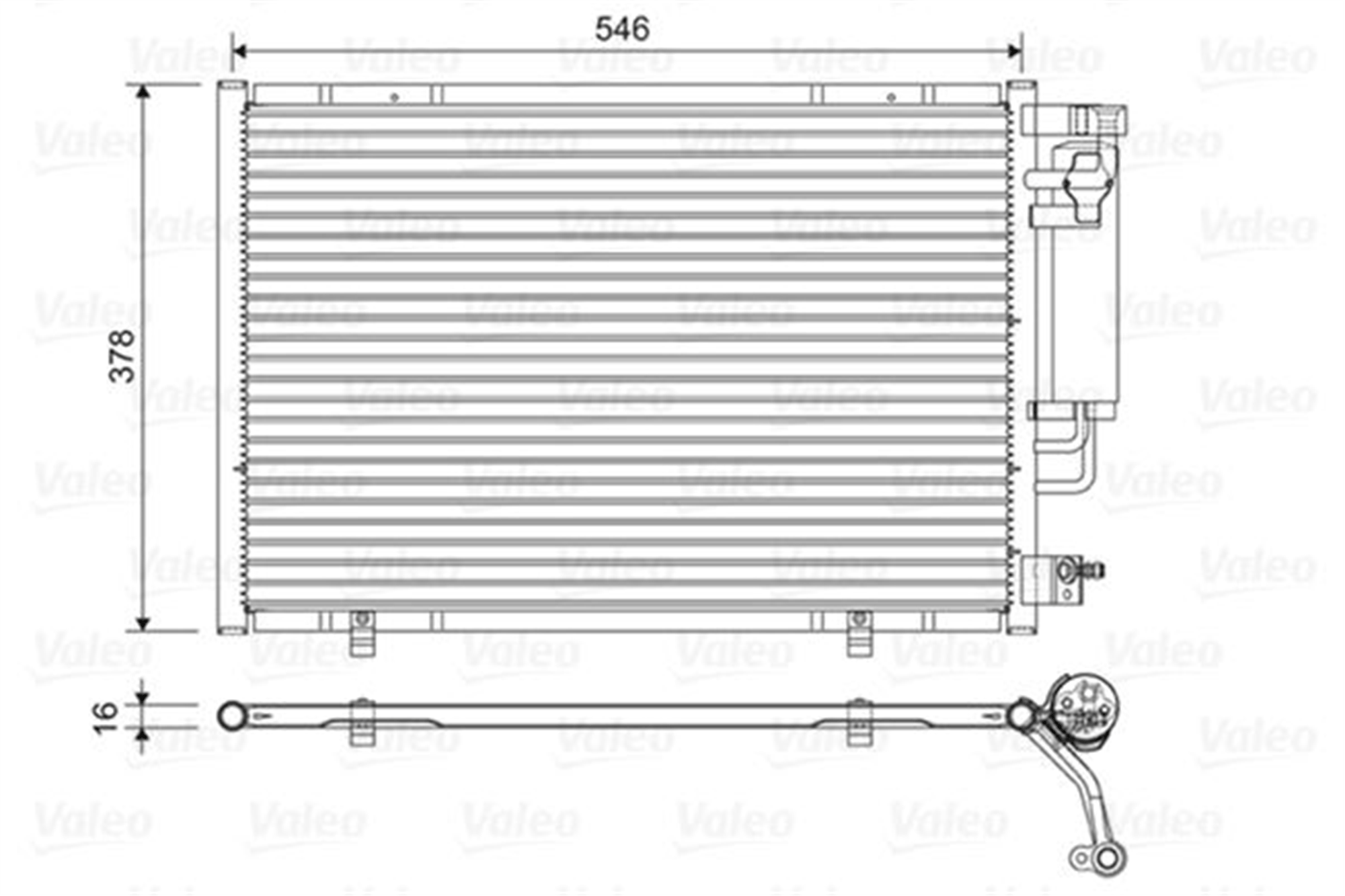 KLİMA RADYATÖRÜ FORD FİESTA 08> 1.4 TDCİ 70 ps