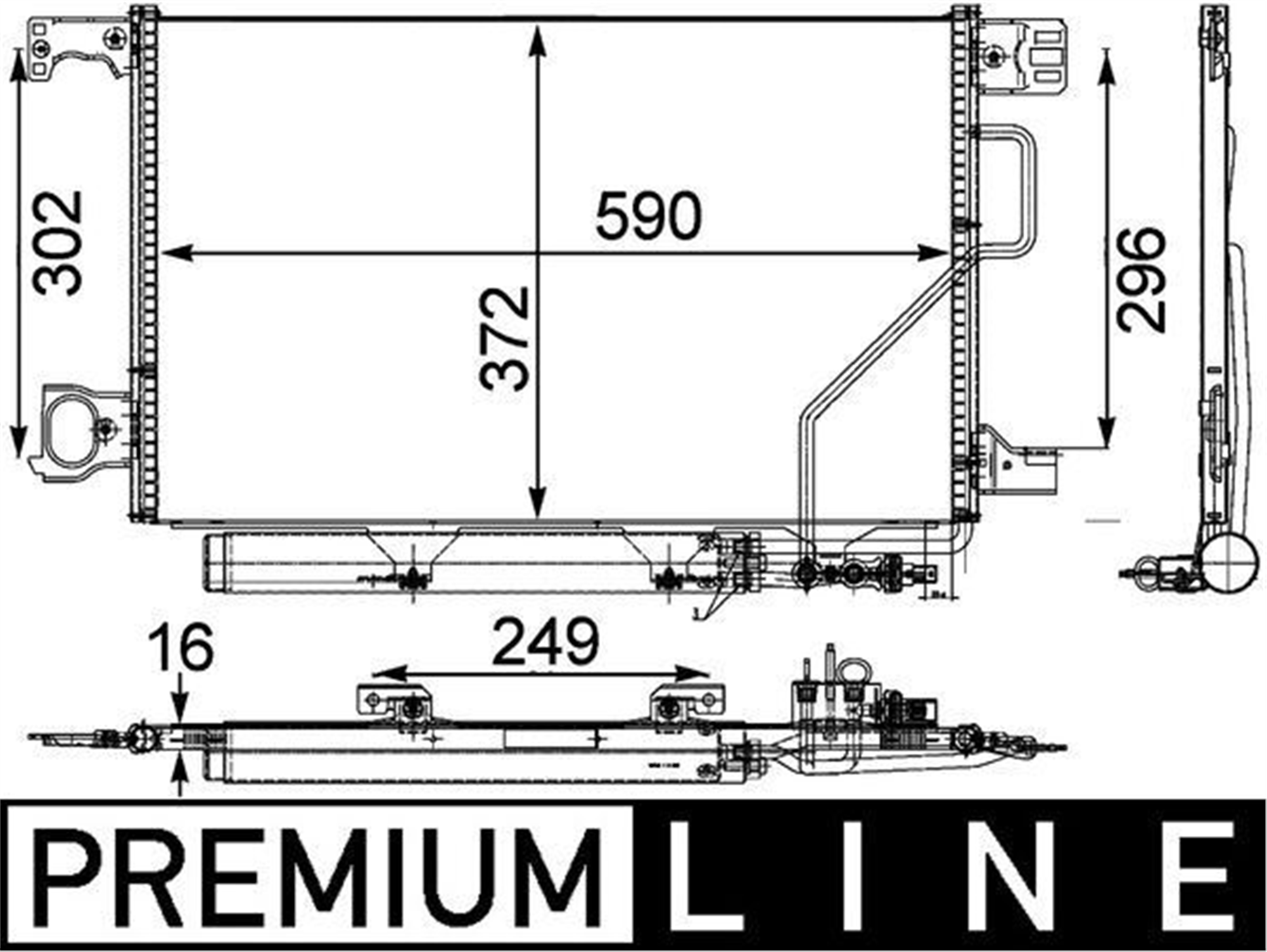 KLIMA RADYATORU MERCEDES W203 CL203 S203 C209 A209