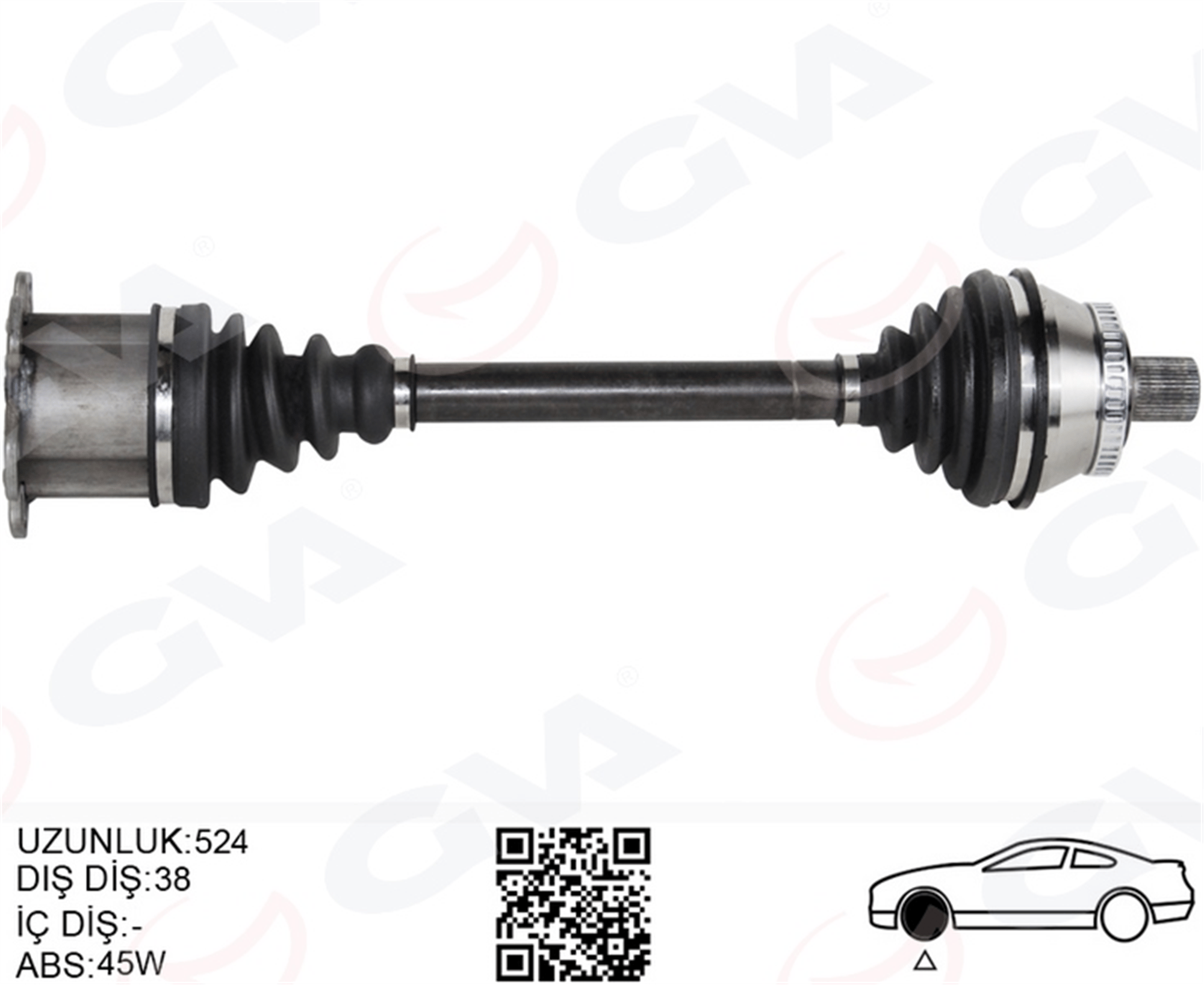 KOMPLE AKS ÖN SAĞ/SOL A4 2.0 TDİ 05-08 BRE-BLB 2.0 TDİ