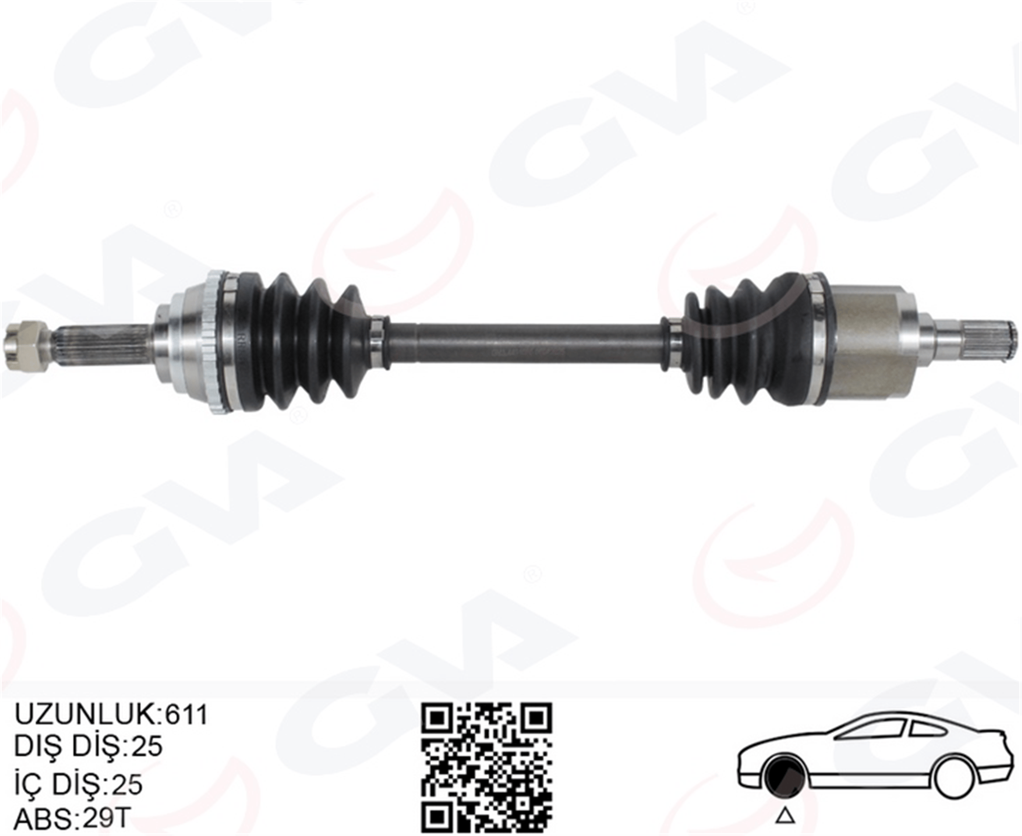 KOMPLE AKS ÖN SOL ABSLI HYUNDAI ACCENT ADMIRE 1.3-1.5-1.6 03-06 ACCENT MILENIUM 1.3-1.5-1.6 00-03