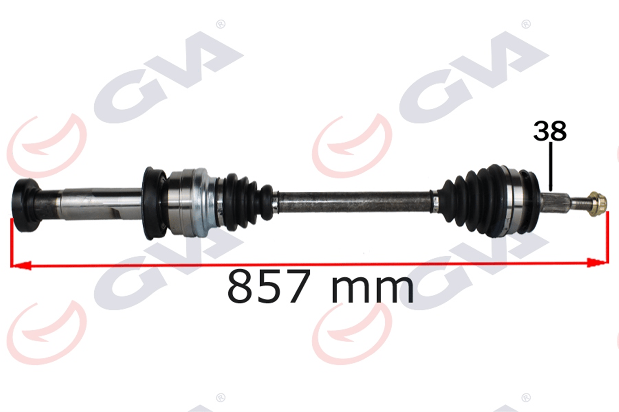 KOMPLE AKS SAĞ DÜZ VİTES TRANSPORTER T6 2.0 TDI 860mm CAAB-CAAC-CAAE