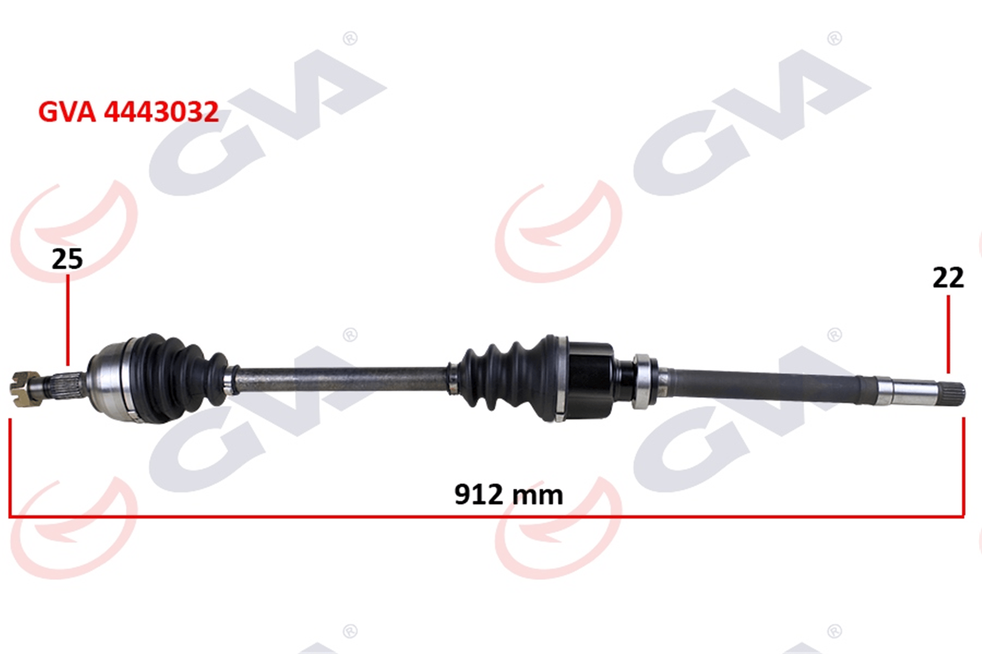 KOMPLE AKS SAĞ PEUGEOT P307 00>07 CITROEN C4 04>11 1.4-1.6 MANUEL ŞANZIMAN 912x25x22
