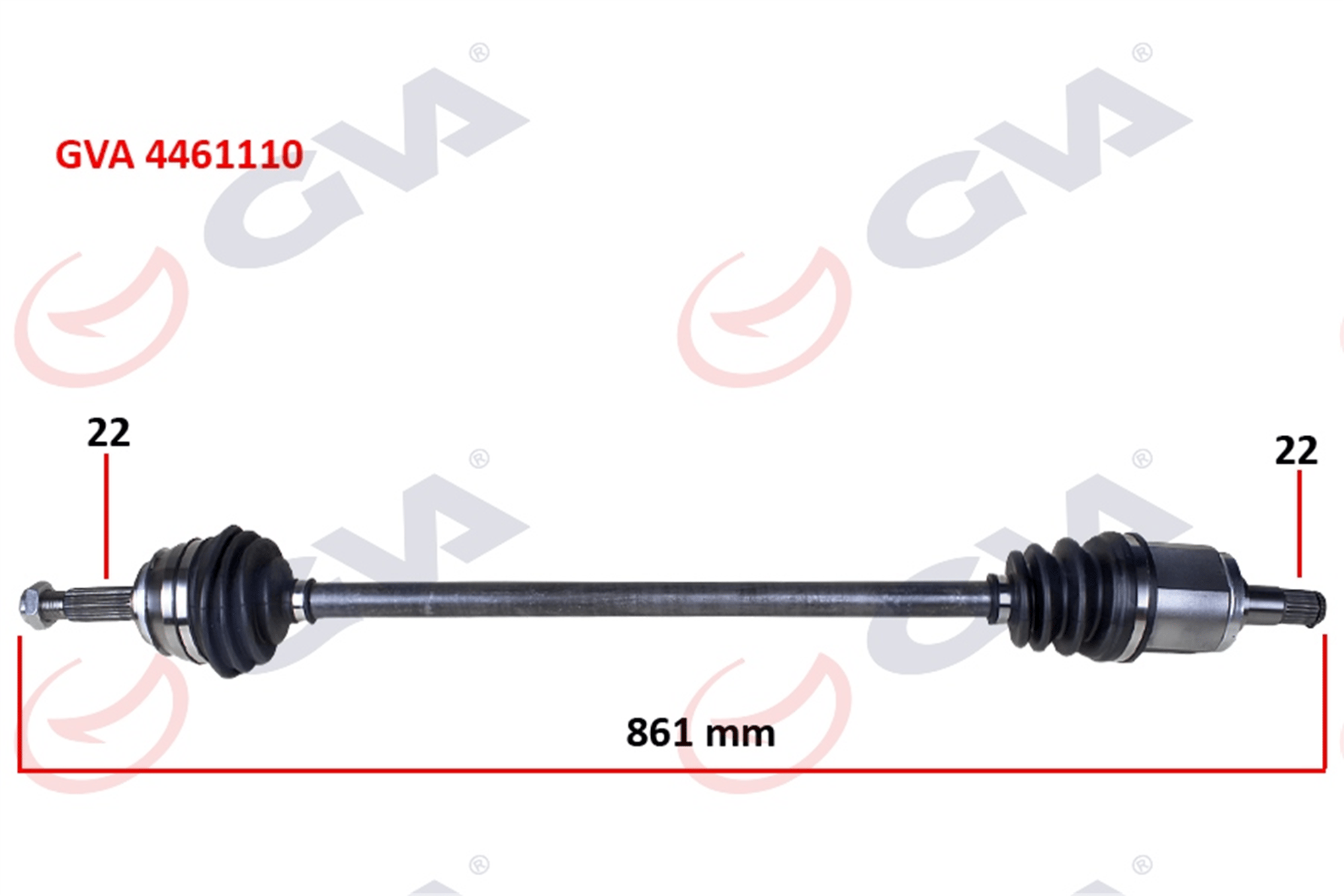 KOMPLE AKS SAĞ SKODA FAVORIT 1.3 89-94 865mm