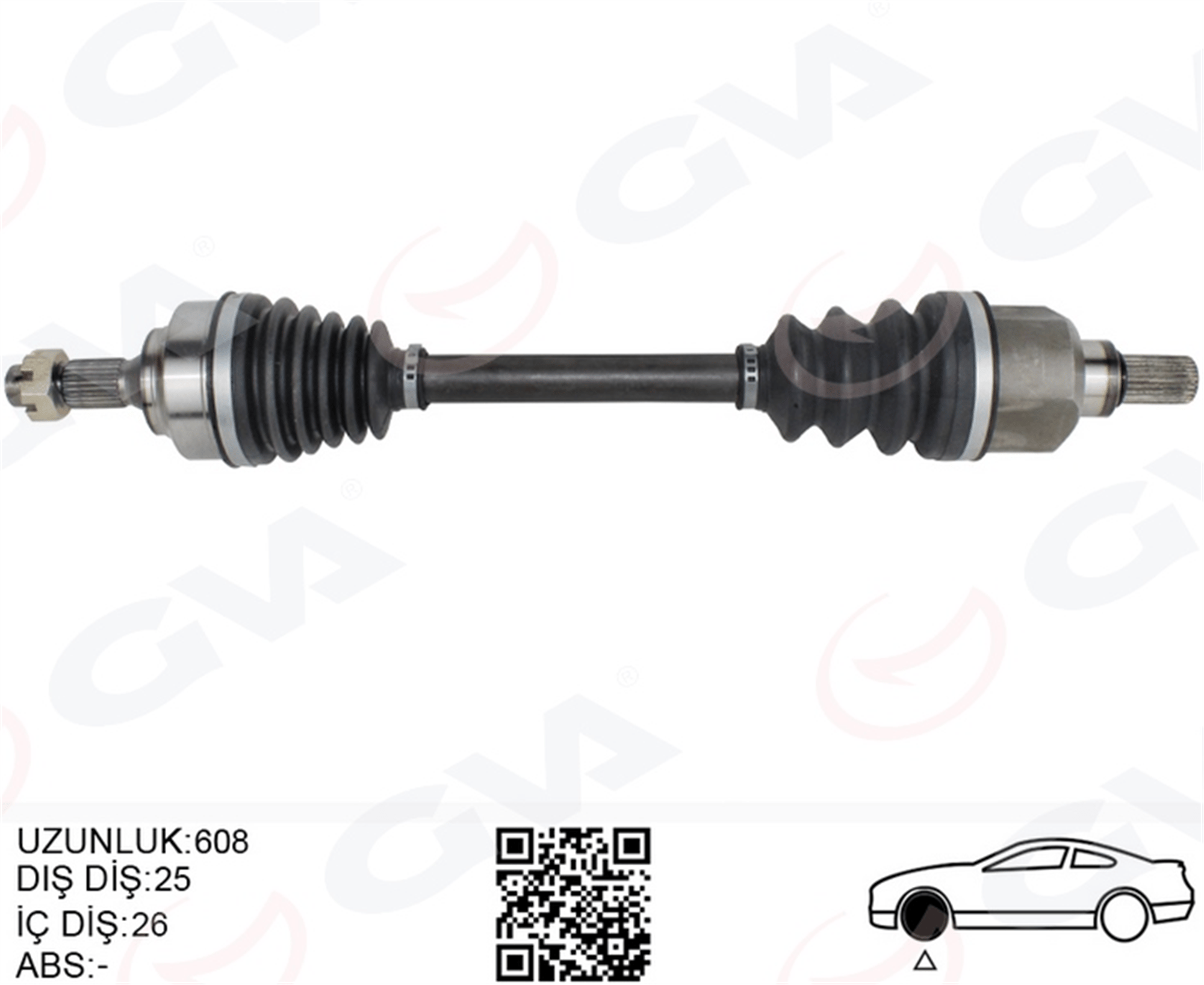 KOMPLE AKS SOL ON PSA 307 3A/C 1.6 A-T 00-07