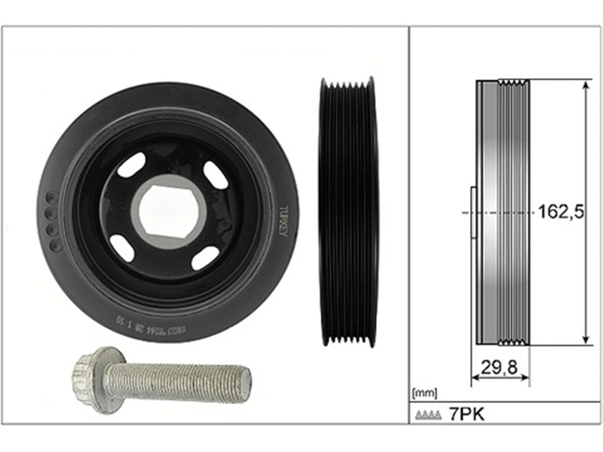 KRANK KASNAĞI RENAULT KADJAR 15>TALISMAN 15>MEGANE IV 15>SCENIC IV 15> TRAFIC III 15> 1.6dCi R9M 7 KABURGA