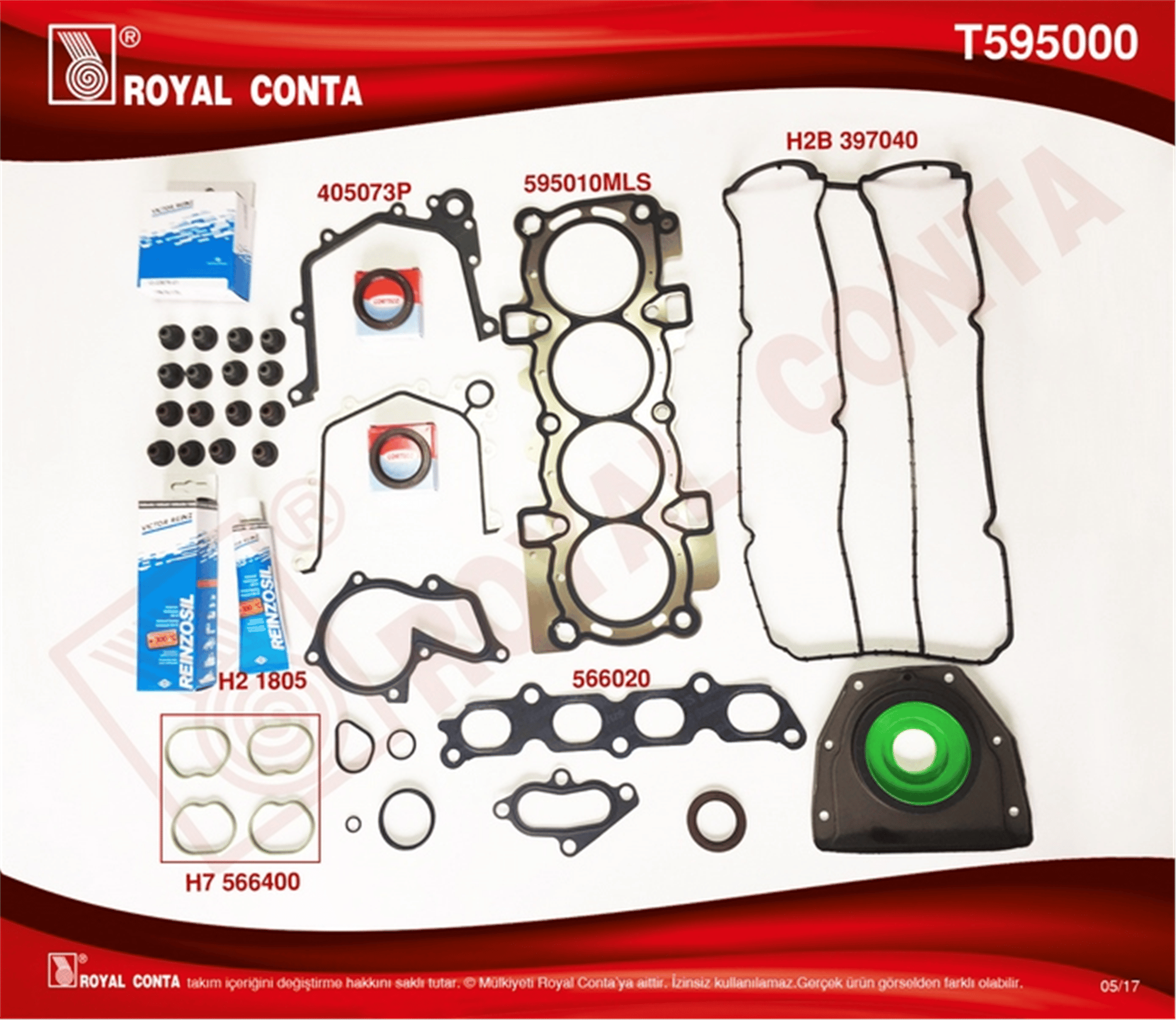 MOTOR TAKIM CONTA REINZ KEÇELİ SUBP.LAST FOCUS II 1.6 16V 03-07 100HP
