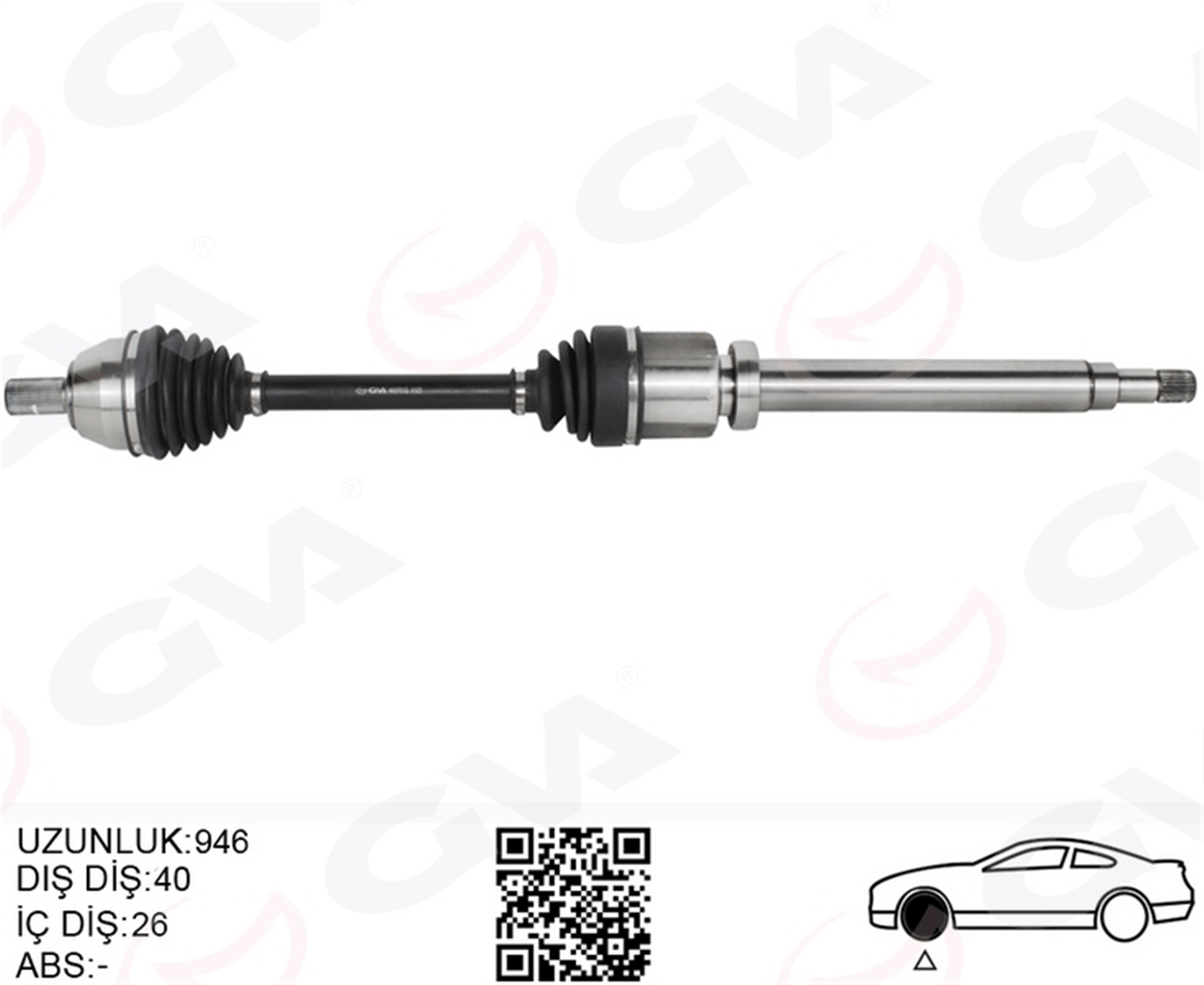 ÖN AKS KOMPLE SAĞ FORD MONDEO IV 2.0 TDCI-1.6 TDCI 07>14- GALAXY 2.0 TDCI 07>14 S-MAX 2.0 VOLVO S60 II D3-D4-D5 12>15 S80 II 2.5 T -2.0 TDCI -2.4 D- D5 V60 D3 -D4-D5-2.4 D5 V70 III D3