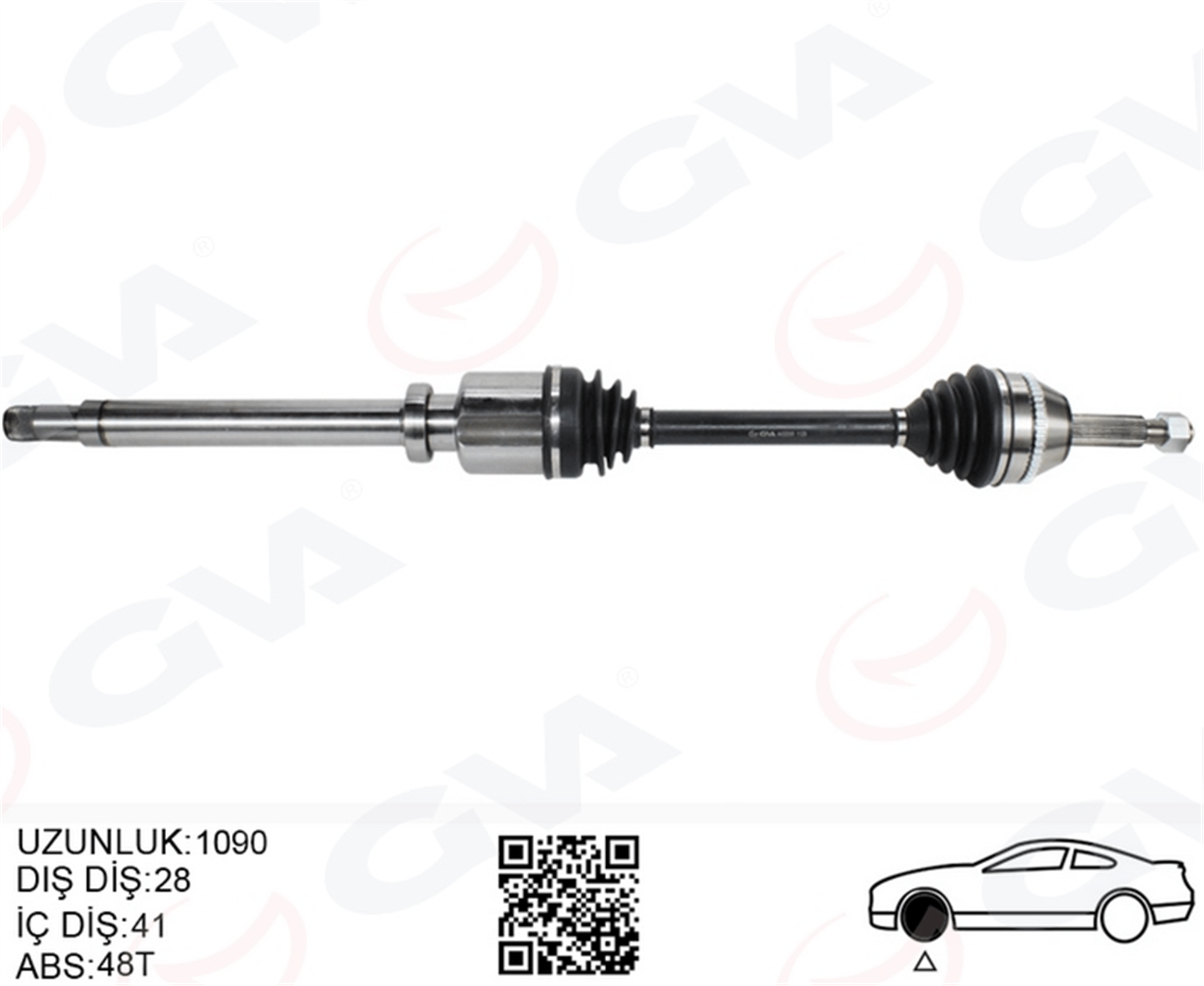 ÖN AKS KOMPLE SAĞ FORD TRANSIT V347 2.2TDCI 115PS -140PS 07>11