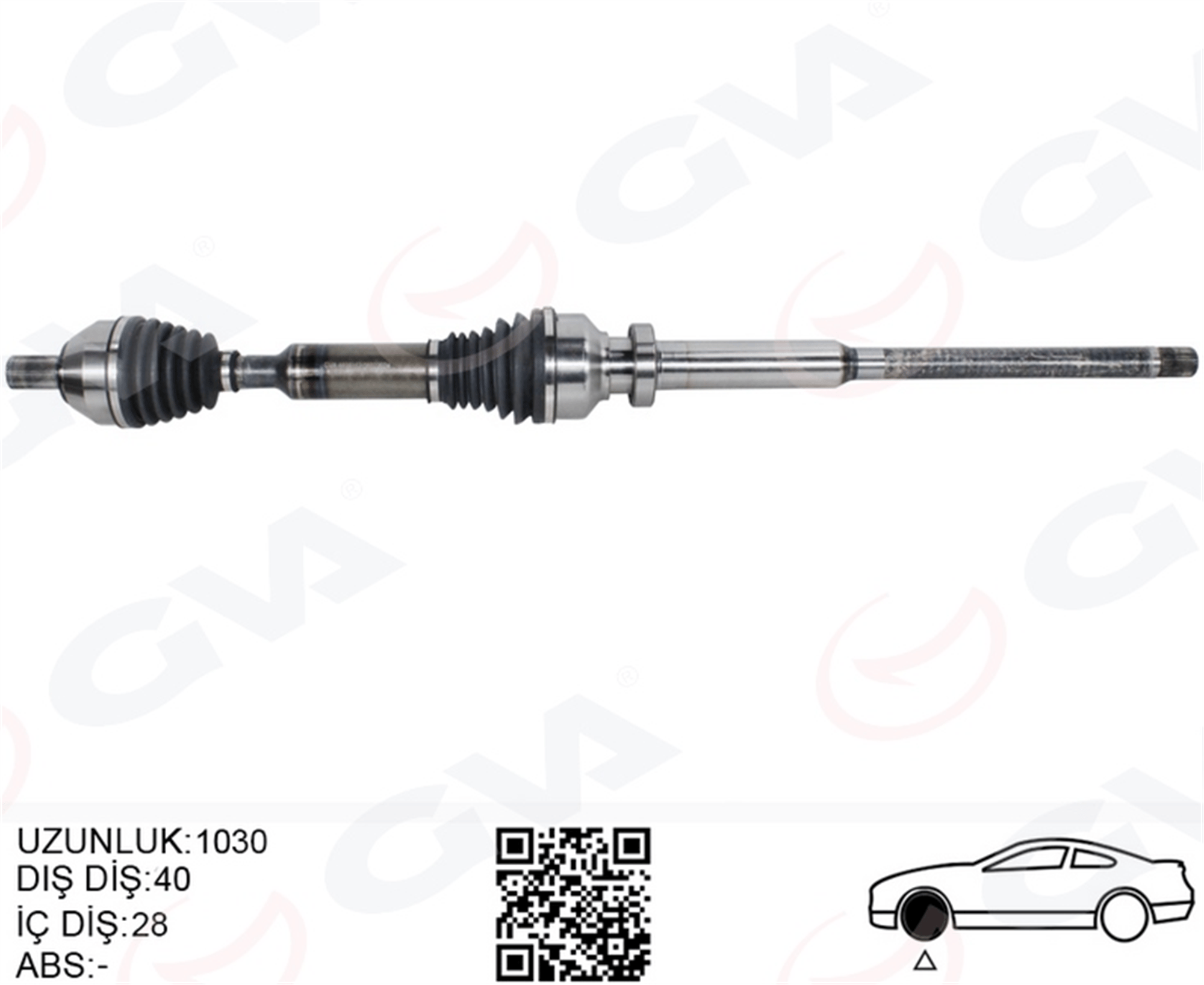 ÖN AKS KOMPLE SAG VOLVO XC60 2.4 D 10>61 XC60 I 2.0 T OTOM. 09>12 XC60 I D3 / D4 10>14 XC60 I SUV T6 AWD 14>