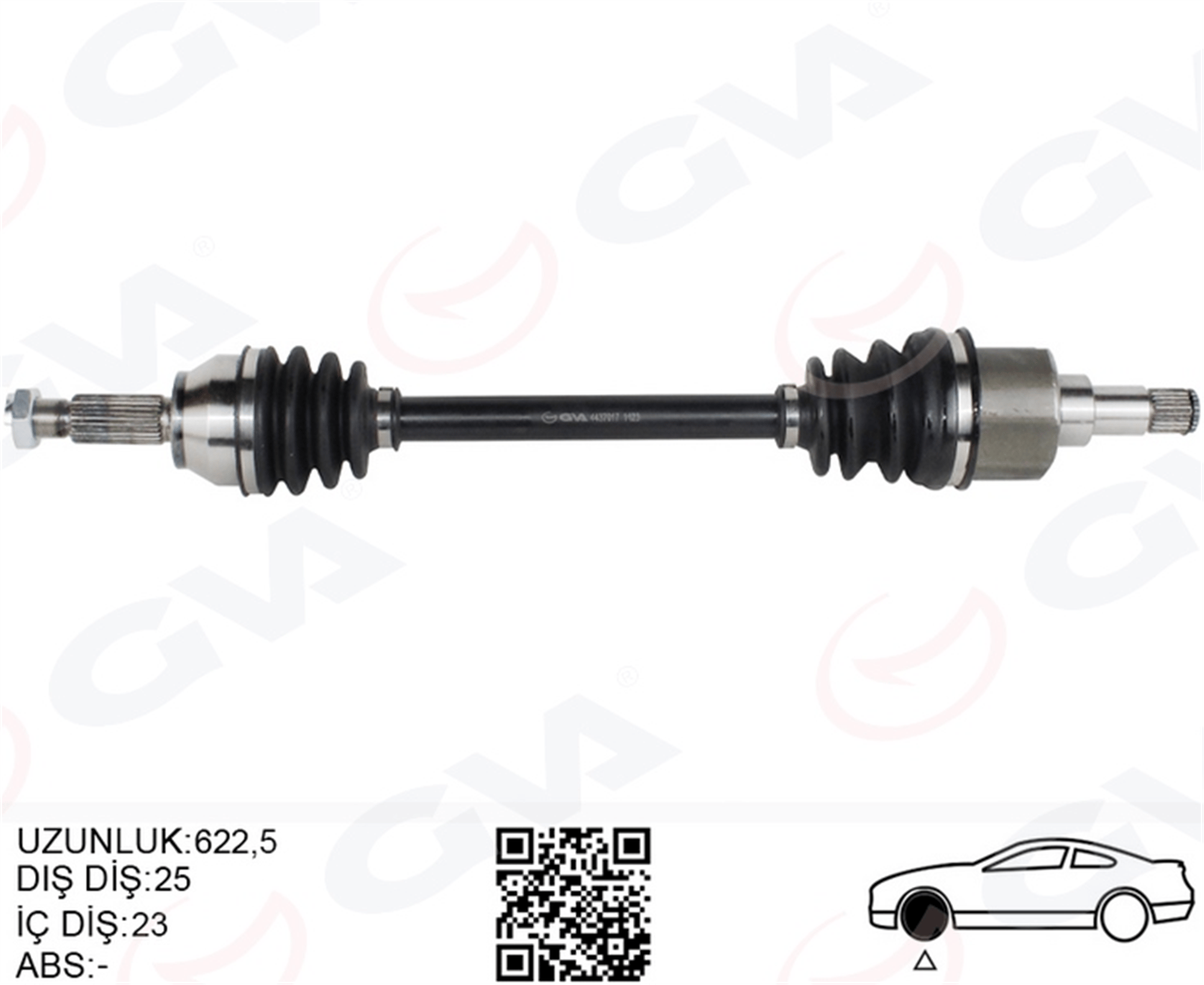ÖN AKS KOMPLE SOL FORD FIESTA / FUSION 1.4TDCI / 1.6TDCI 02>11