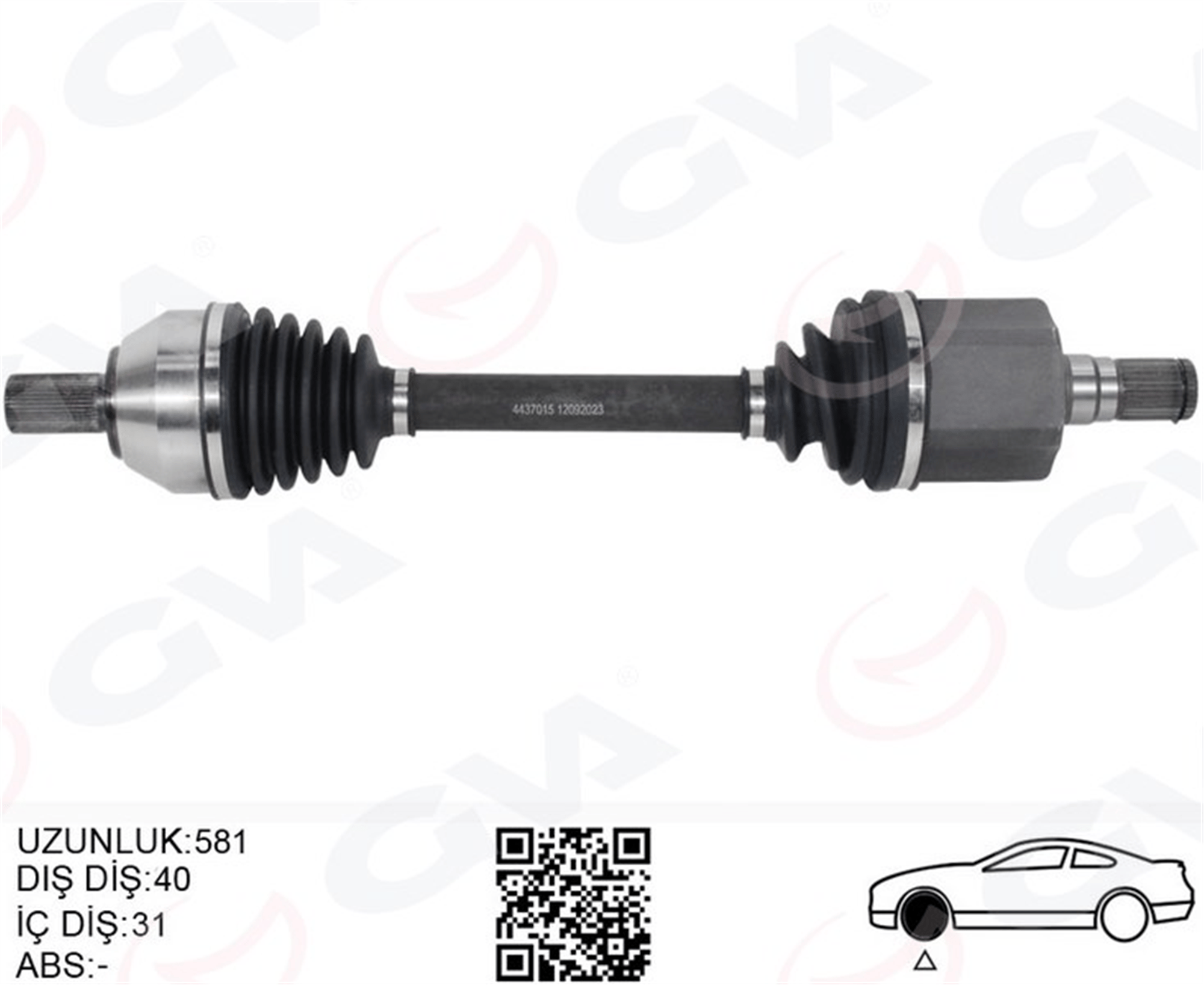 ÖN AKS KOMPLE SOL FORD MONDEO 2.0 TDCI 07>14 OTOM.