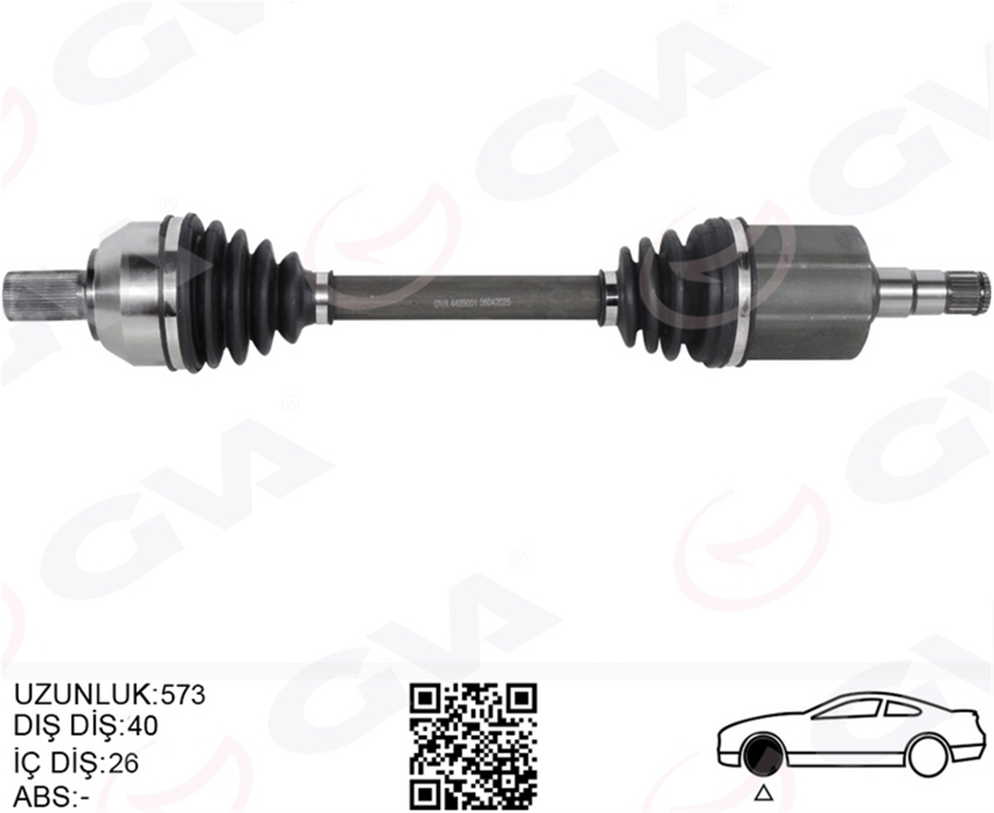 ÖN AKS KOMPLE SOL VOLVO S60 II 15> V60 I 15> V70 III 15> D2-T3-T4 OTOM. SANZIMAN 8 VITES