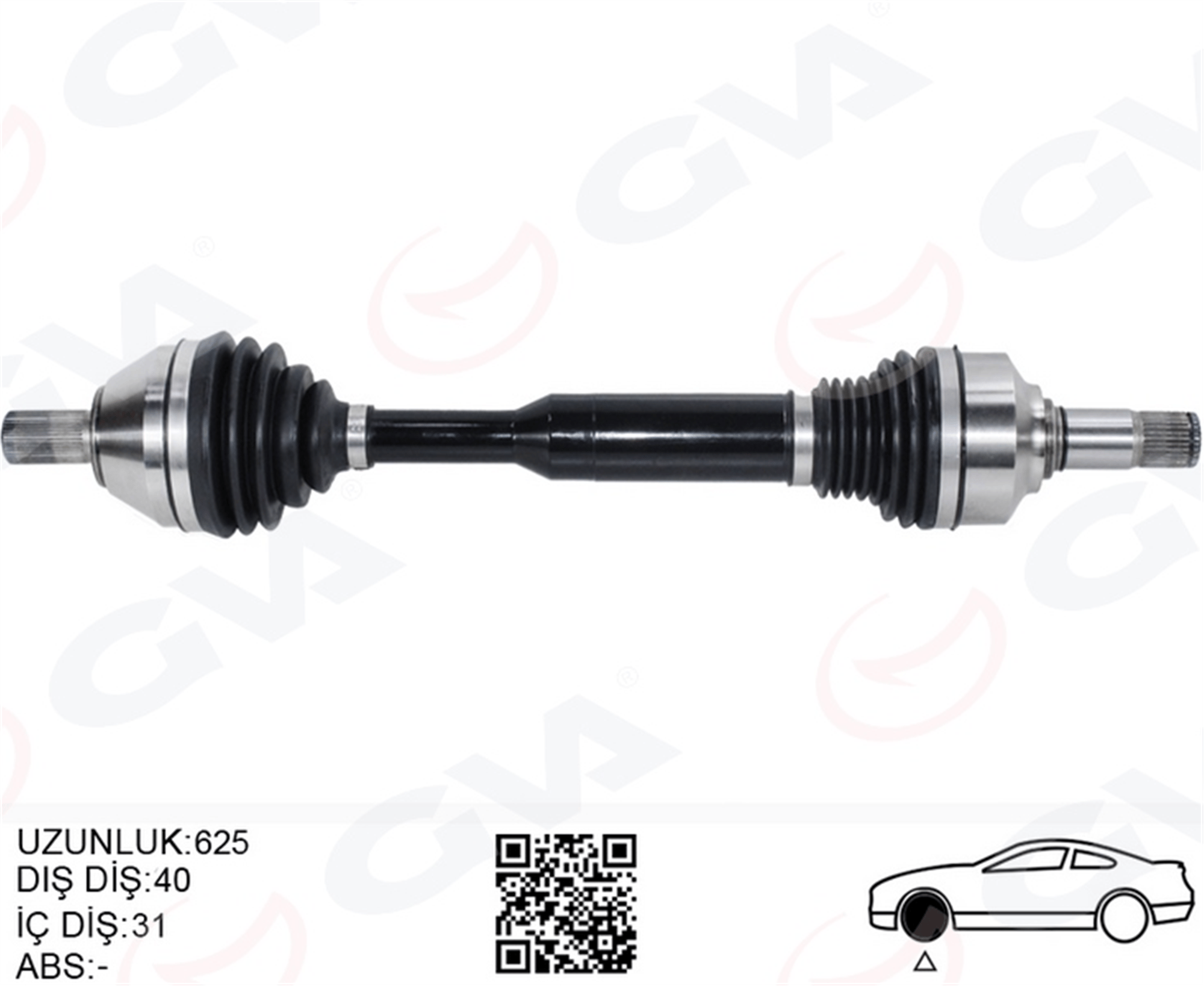 ÖN AKS KOMPLE SOL VOLVO XC60 I 15>17 D4-D3 MANULE 6 VİTES