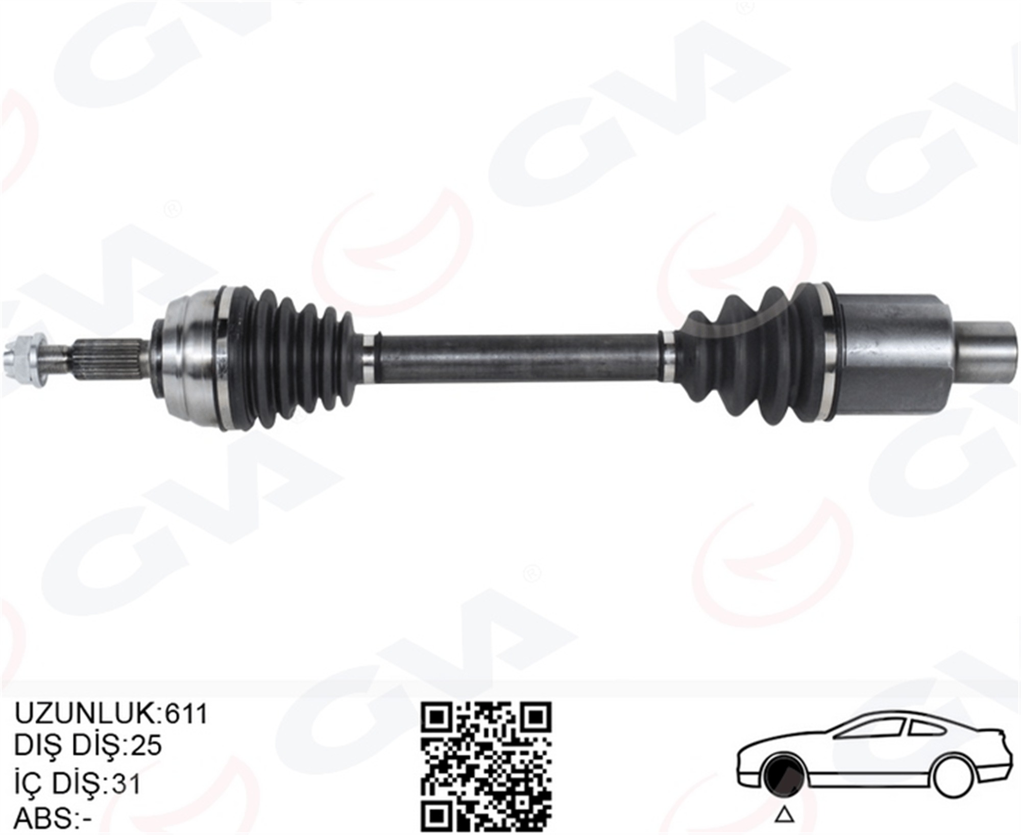 ON AKS SAG KOMPLE DACIA DUSTER 10> 4X4 6İLERİ