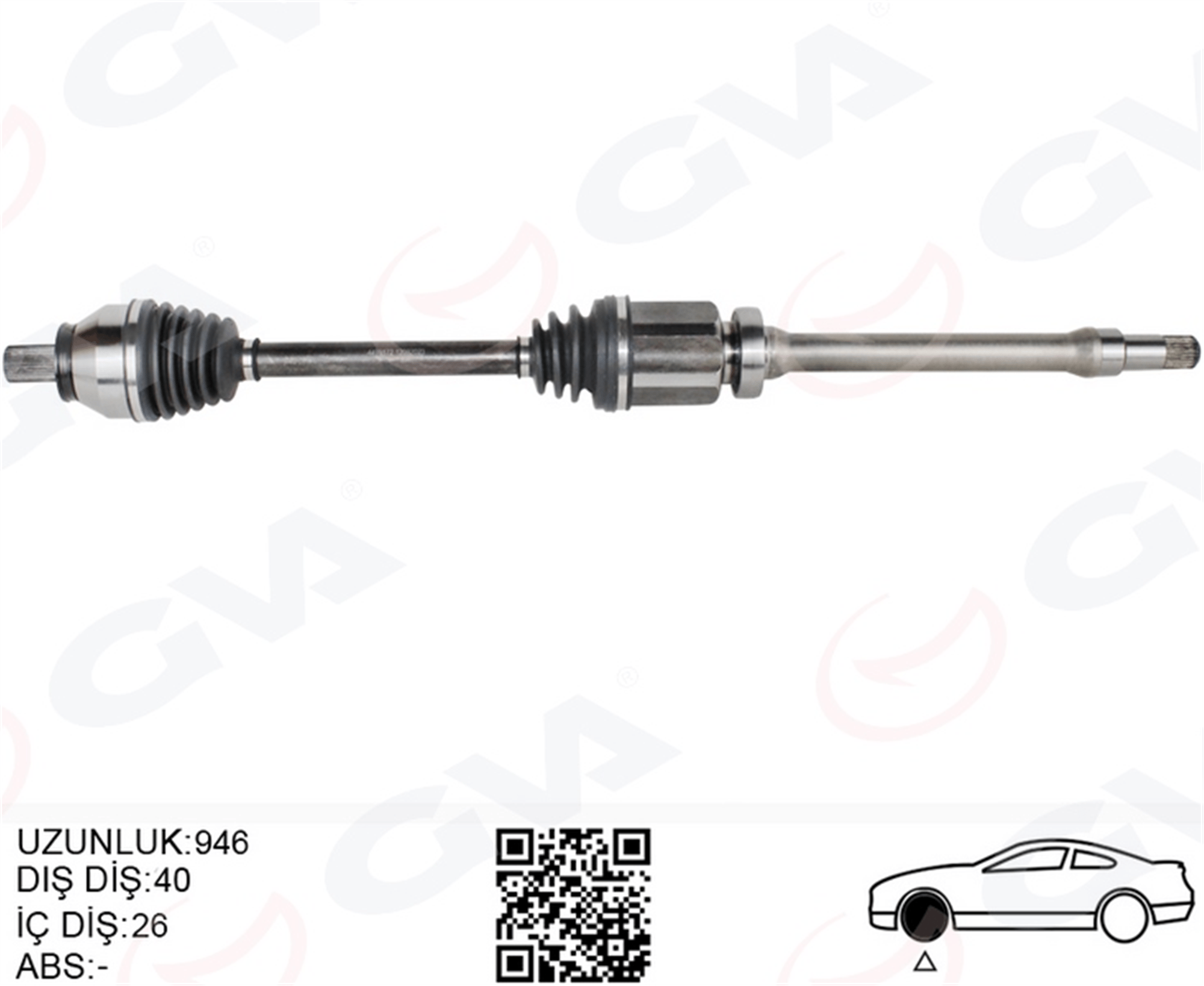 ON AKS SAG KOMPLE S60 II 1.6 D 11>15 S80 II 1.6 D DRIVe 10>15 V70 III 1.6 D 10>15 V60 I 1.6 DRIVe 11>15
