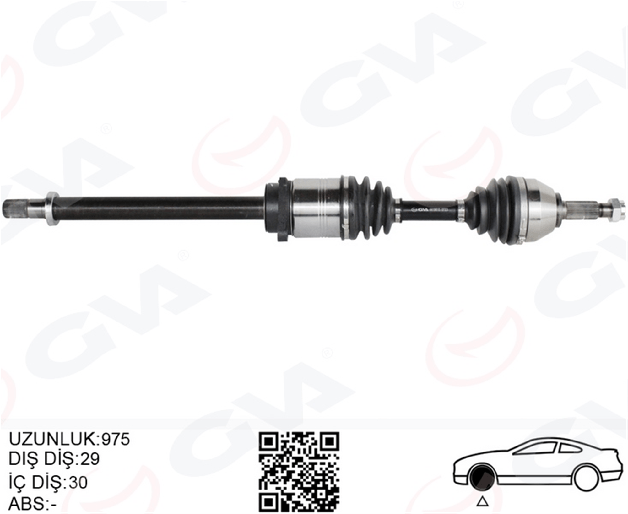 ÖN AKS SAĞ RENAULT KOLEOS HY 2.0 DCI A-T 08-14