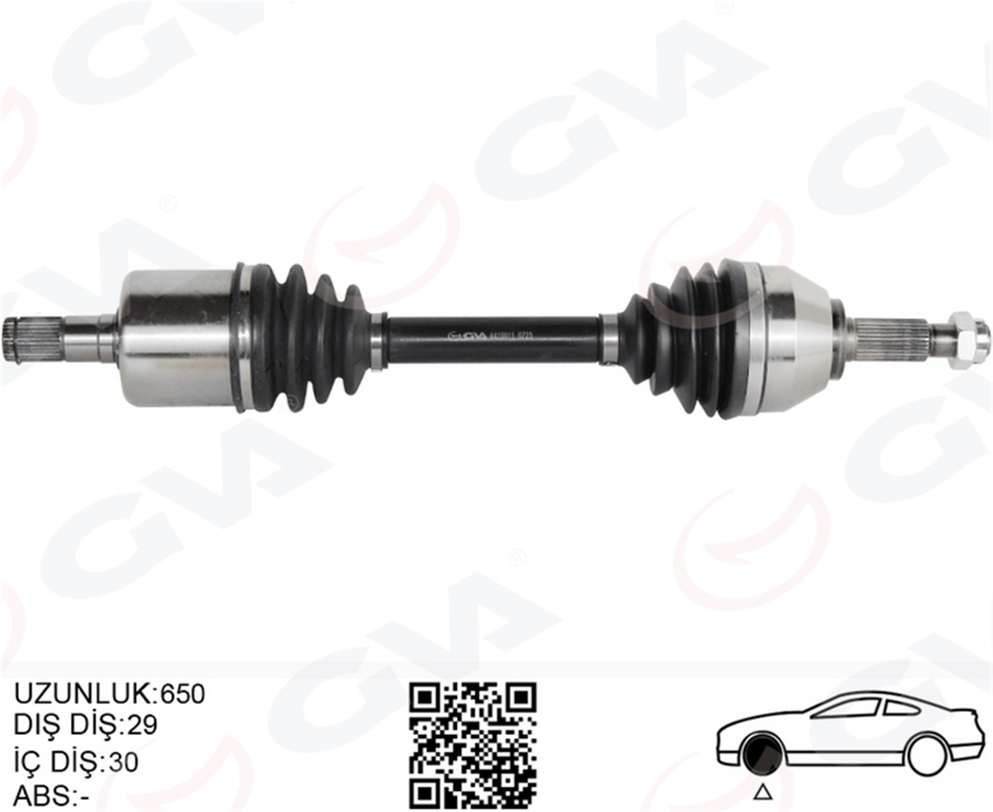 ÖN AKS SOL RENAULT KOLEOS HY 2.0 DCI A-T 08-14