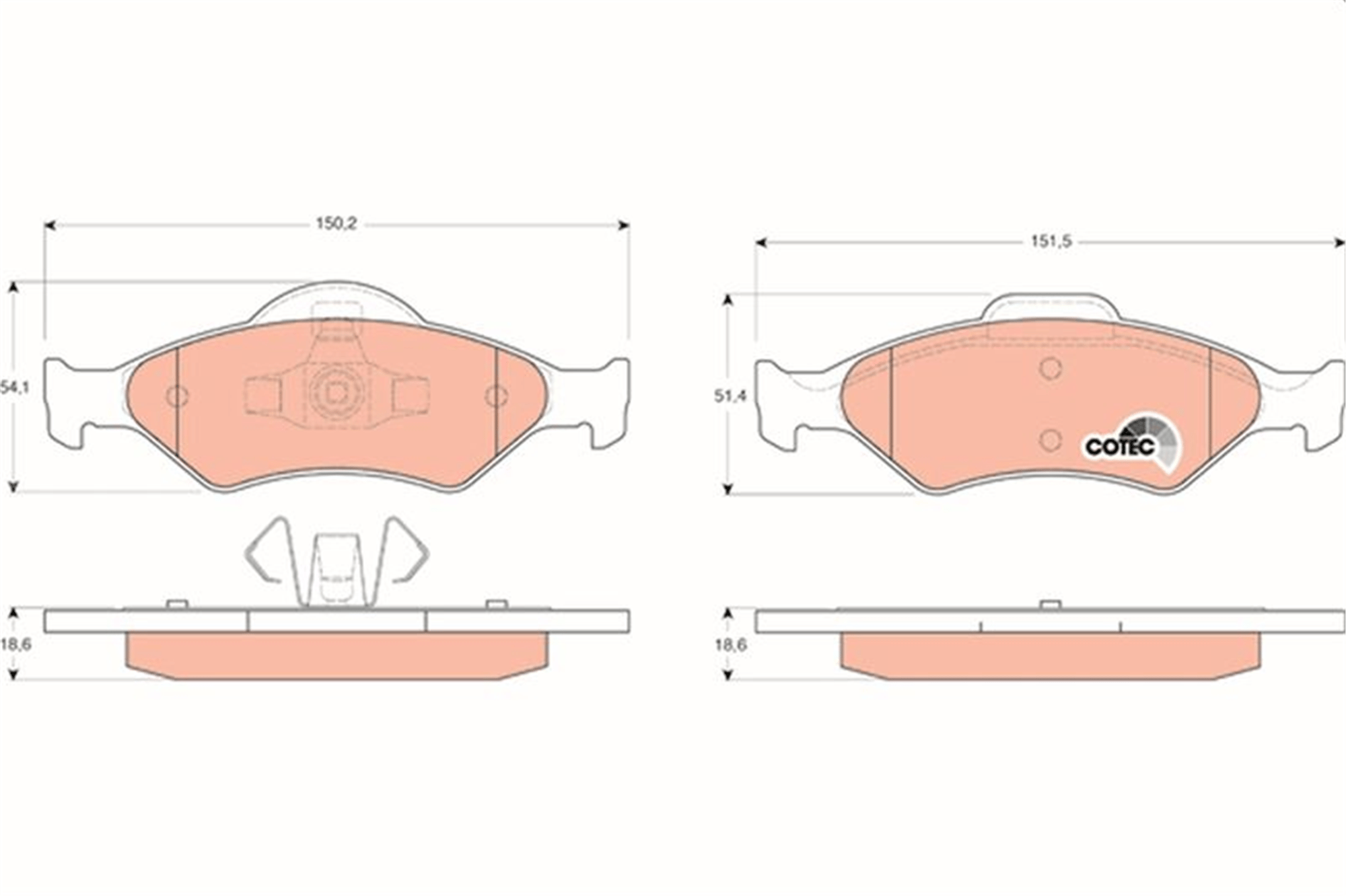 ÖN BALATA FIESTA 95 >02 FORD KA 96 > MAZDA 121 96 >
