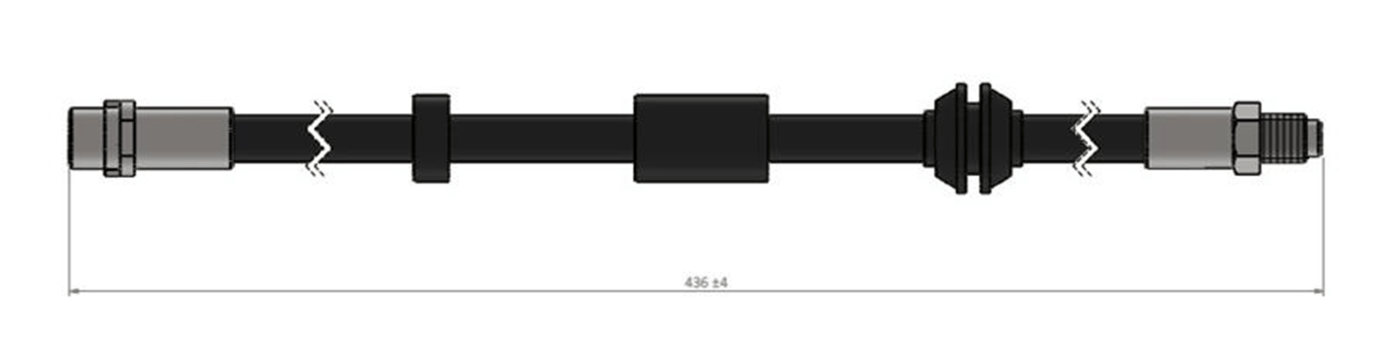 ÖN FREM HORTUMU VOLVO C70 II CONVERTİBLE 542 03/06-12/13-VOLVO S40 II 544 12/03-12/12-VOLVO V50 54